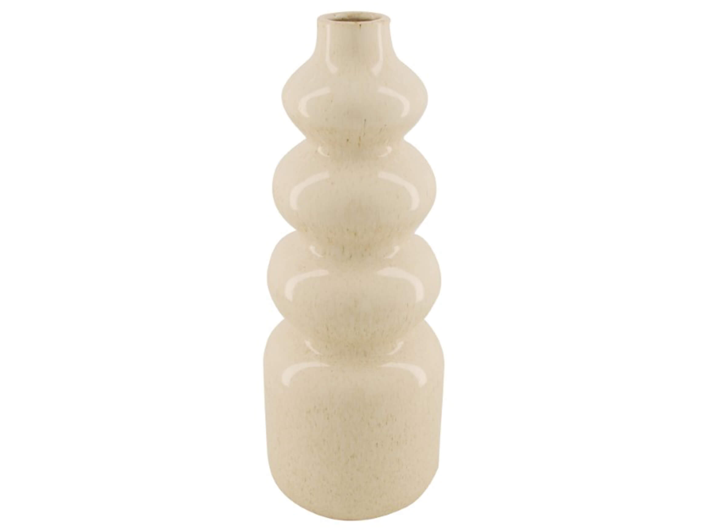 Vase Keramik, Weiss H: 37 cm Dijk