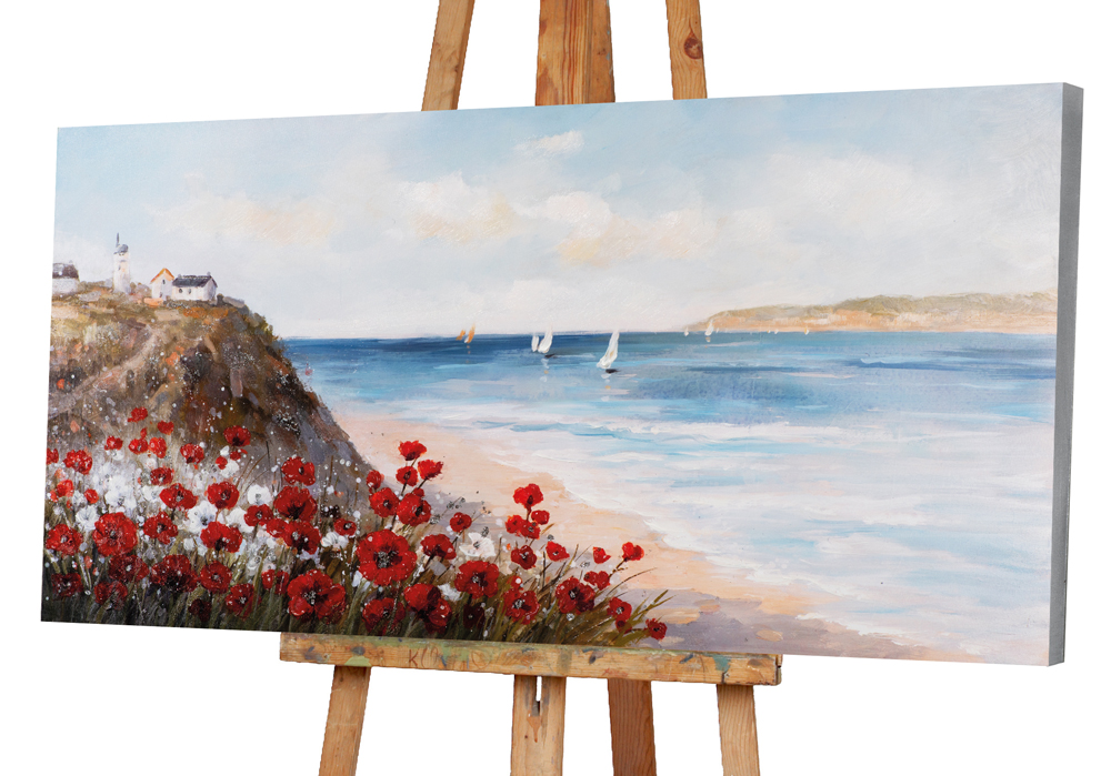 Gemälde-Mohn am Meer-image LAND