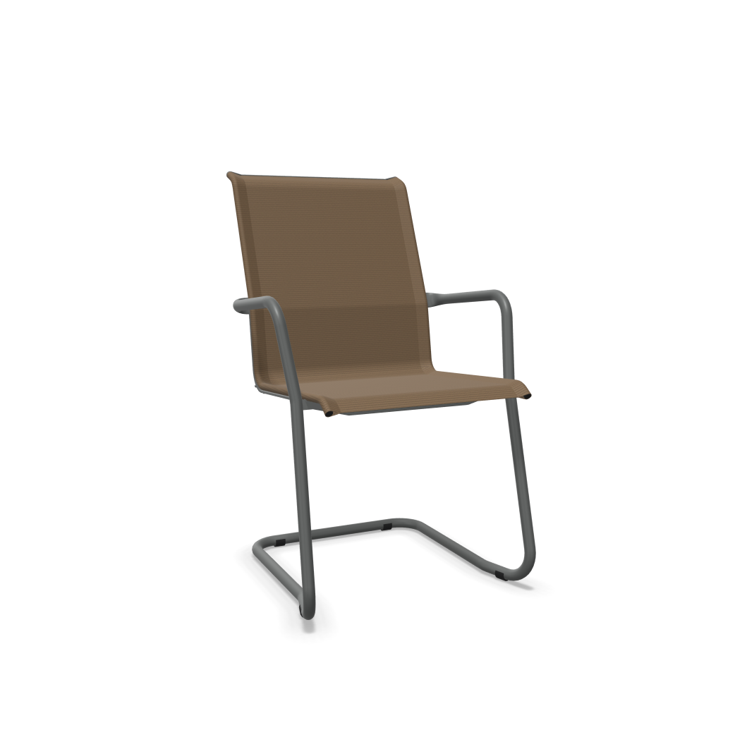 Schaffner Freischwinger Locarno Braun | Schubiger Möbel