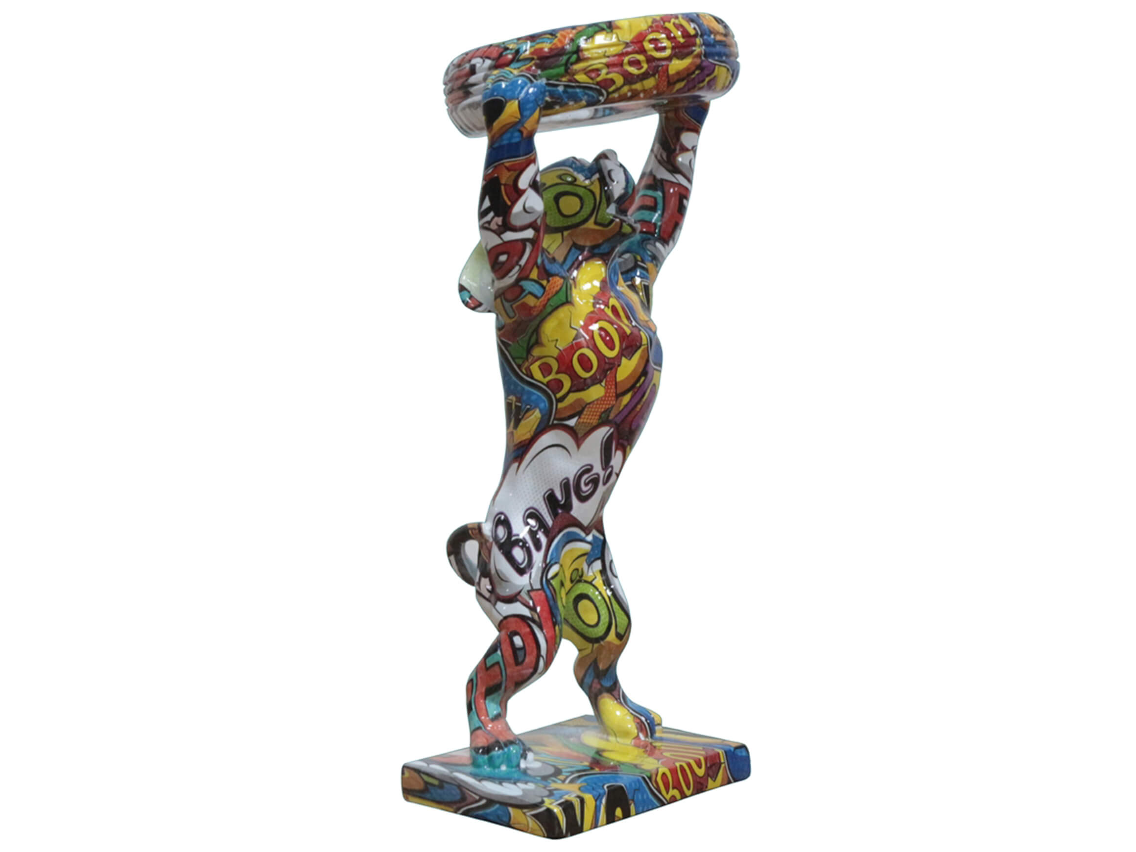 Skulptur Power Maus image LAND / Grösse: 16 x 32 cm