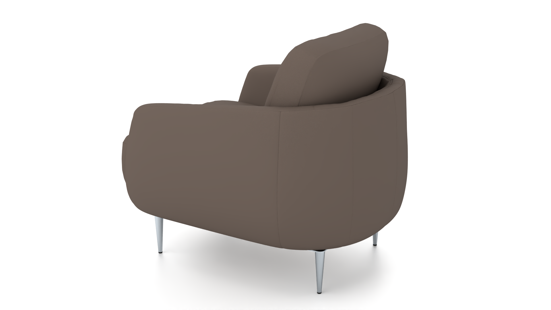Sessel Laima Candy / Farbe: Hasel / Bezugsmaterial: Leder