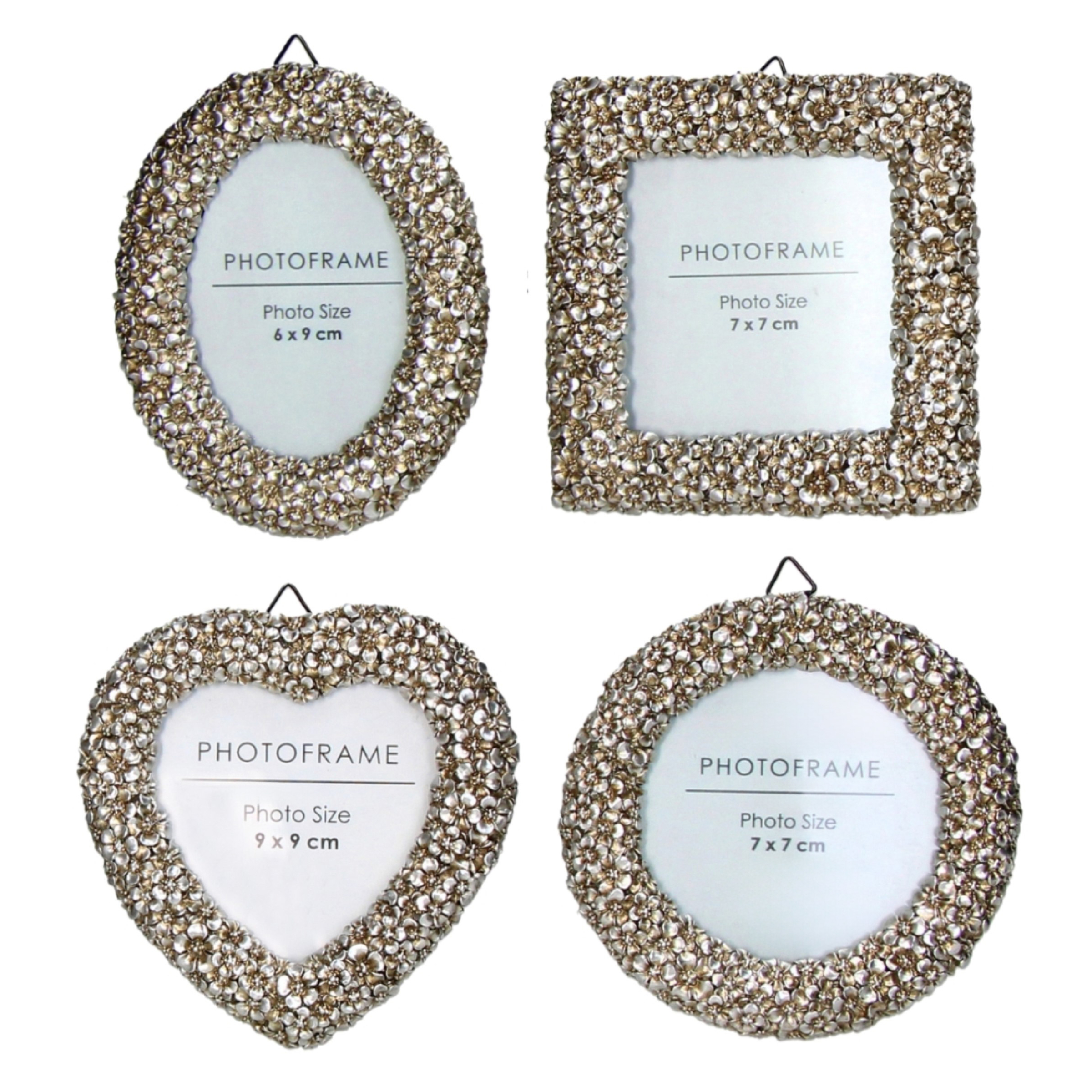 Cadre photo-Assortiment décorations florales assorti L : 6 cm-