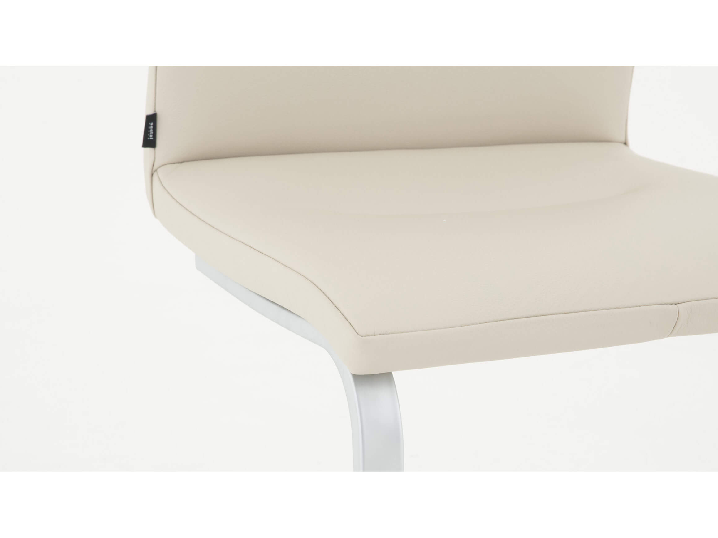 Freischwingerstuhl Mona Leder Weiss Von Seetal