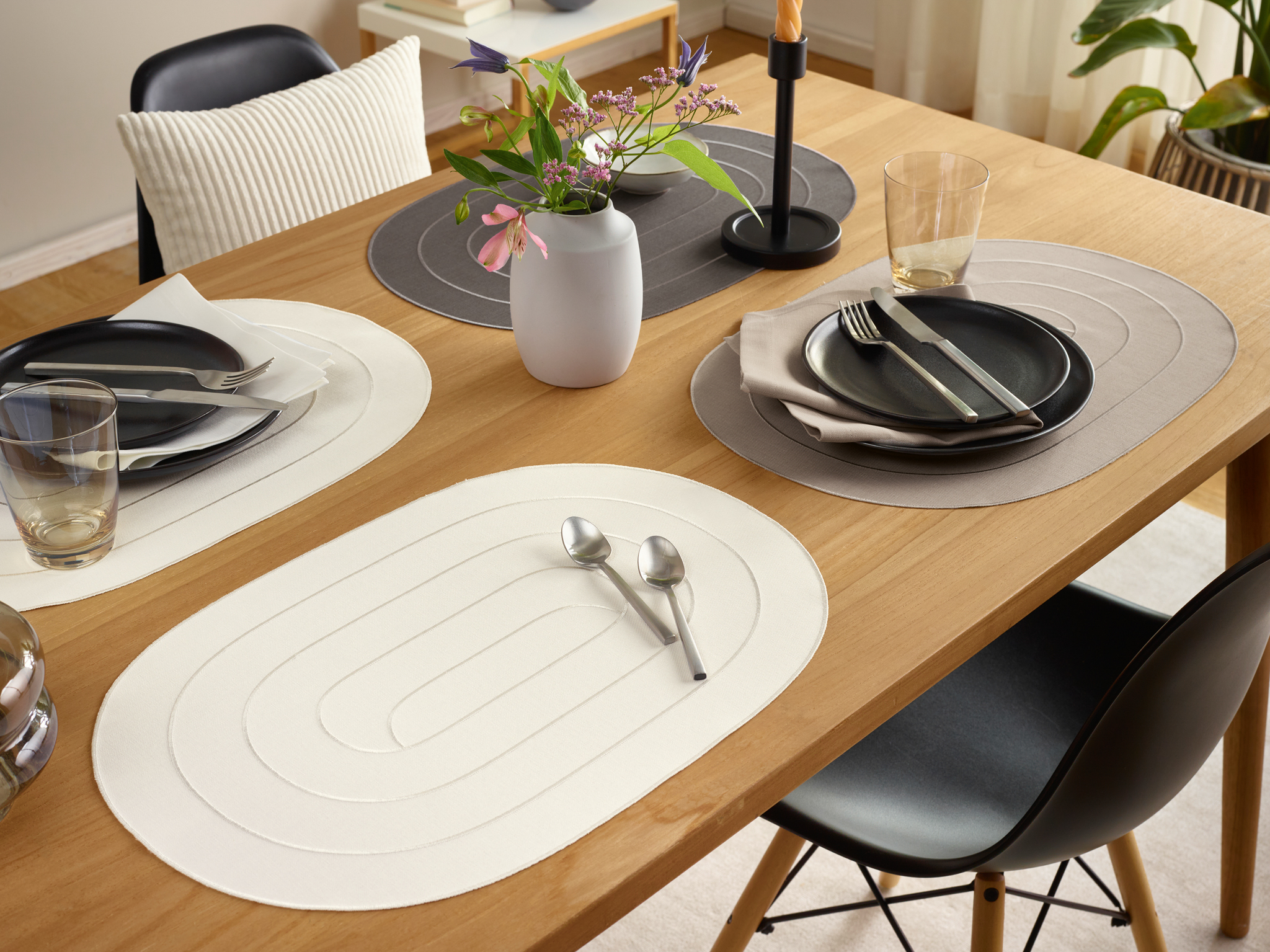 Elegance Ecru Set de table L : 34 cm