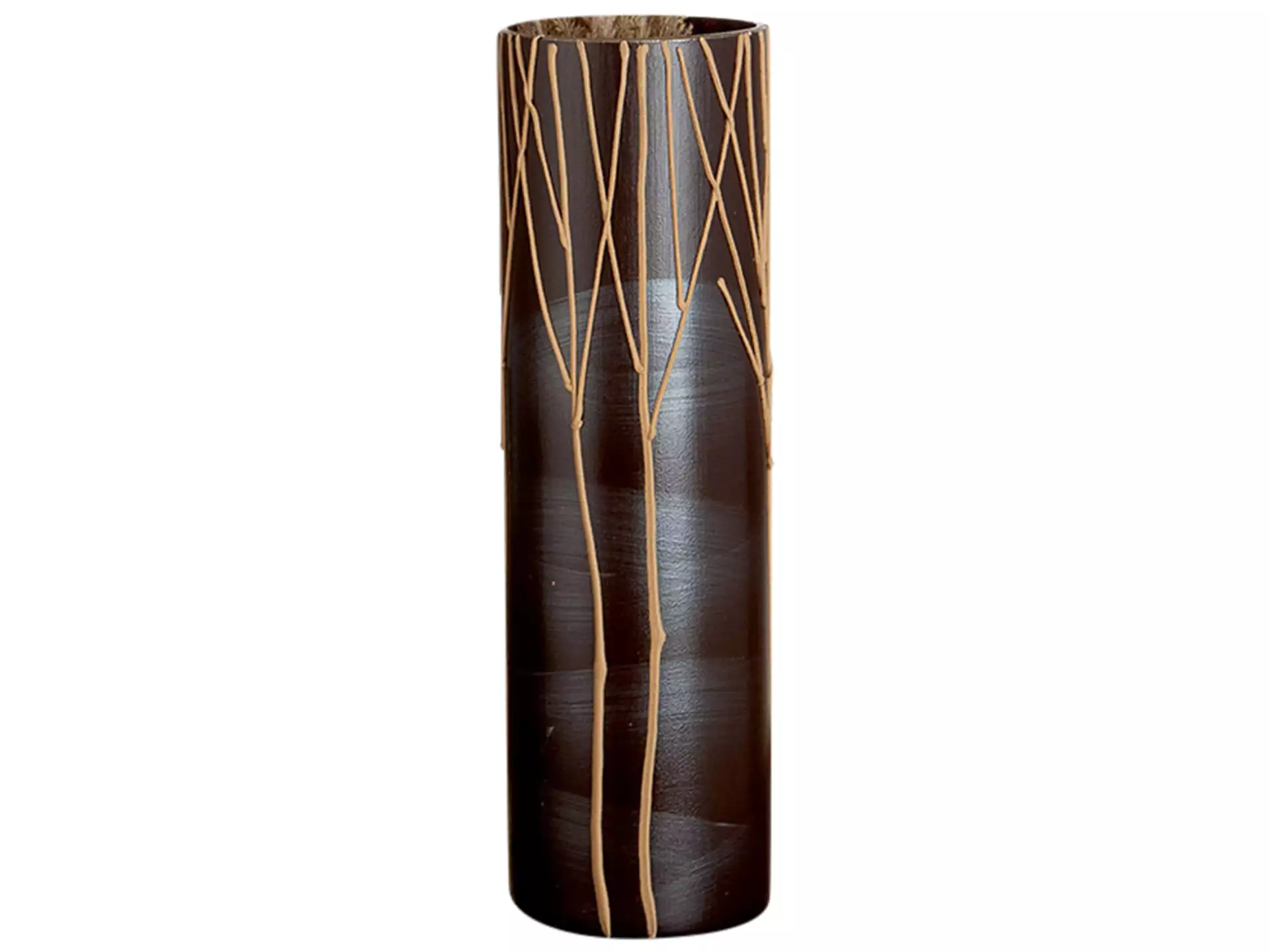 Vase Zylindervase Geäste H: 40 cm Gilde / Farbe: Holzfarbig Schwarz