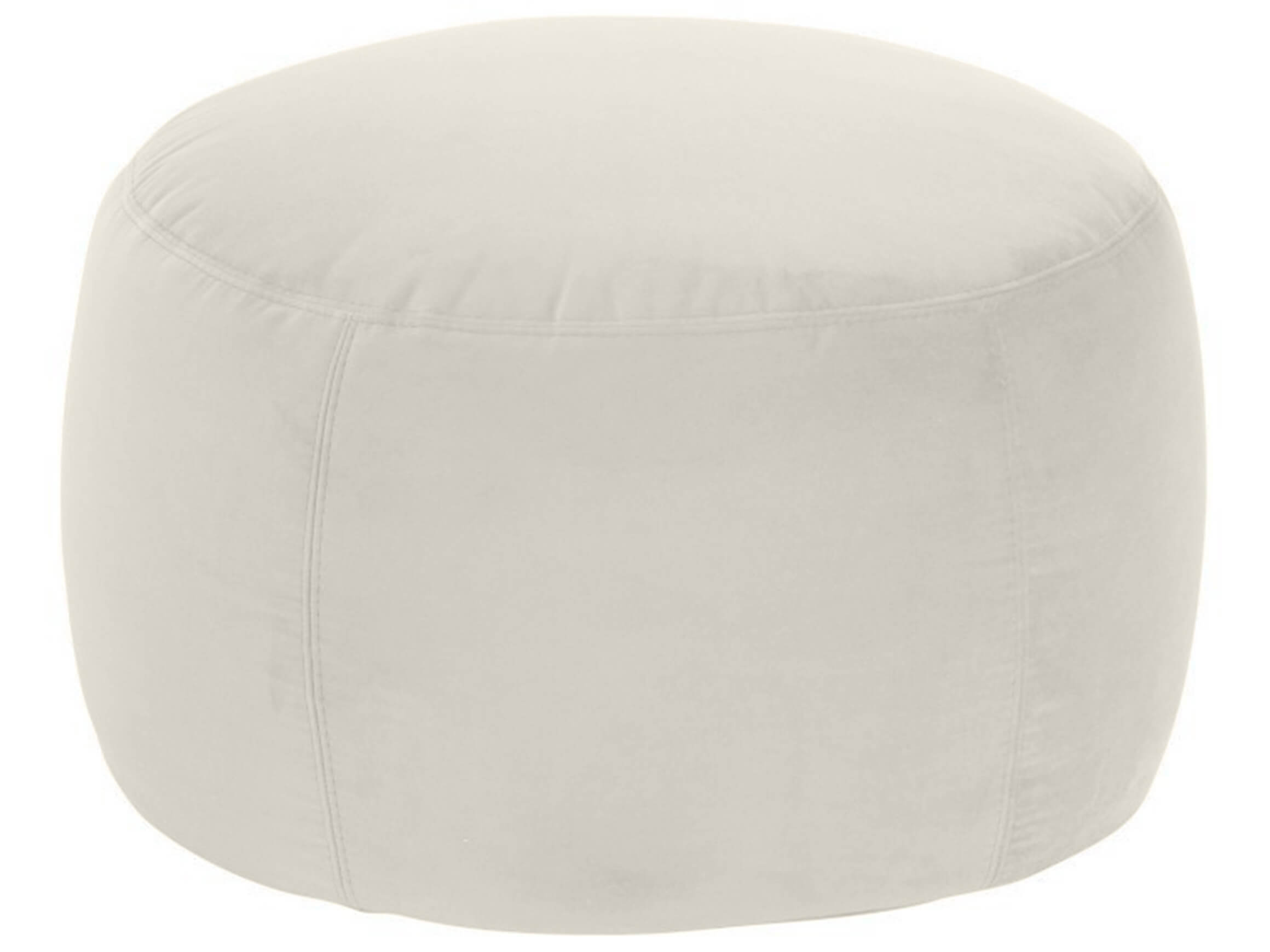 Hocker Annabelle Velvet D: 60 cm Candy / Farbe: Pearl / Material: Stoff