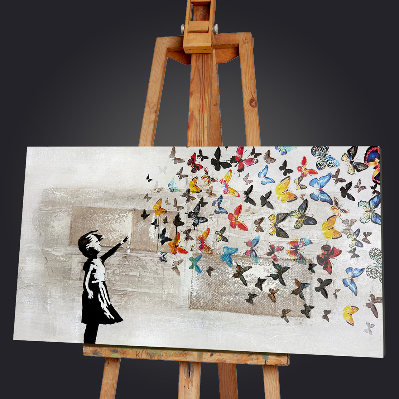 Gemälde-Butterfly Girl-image LAND