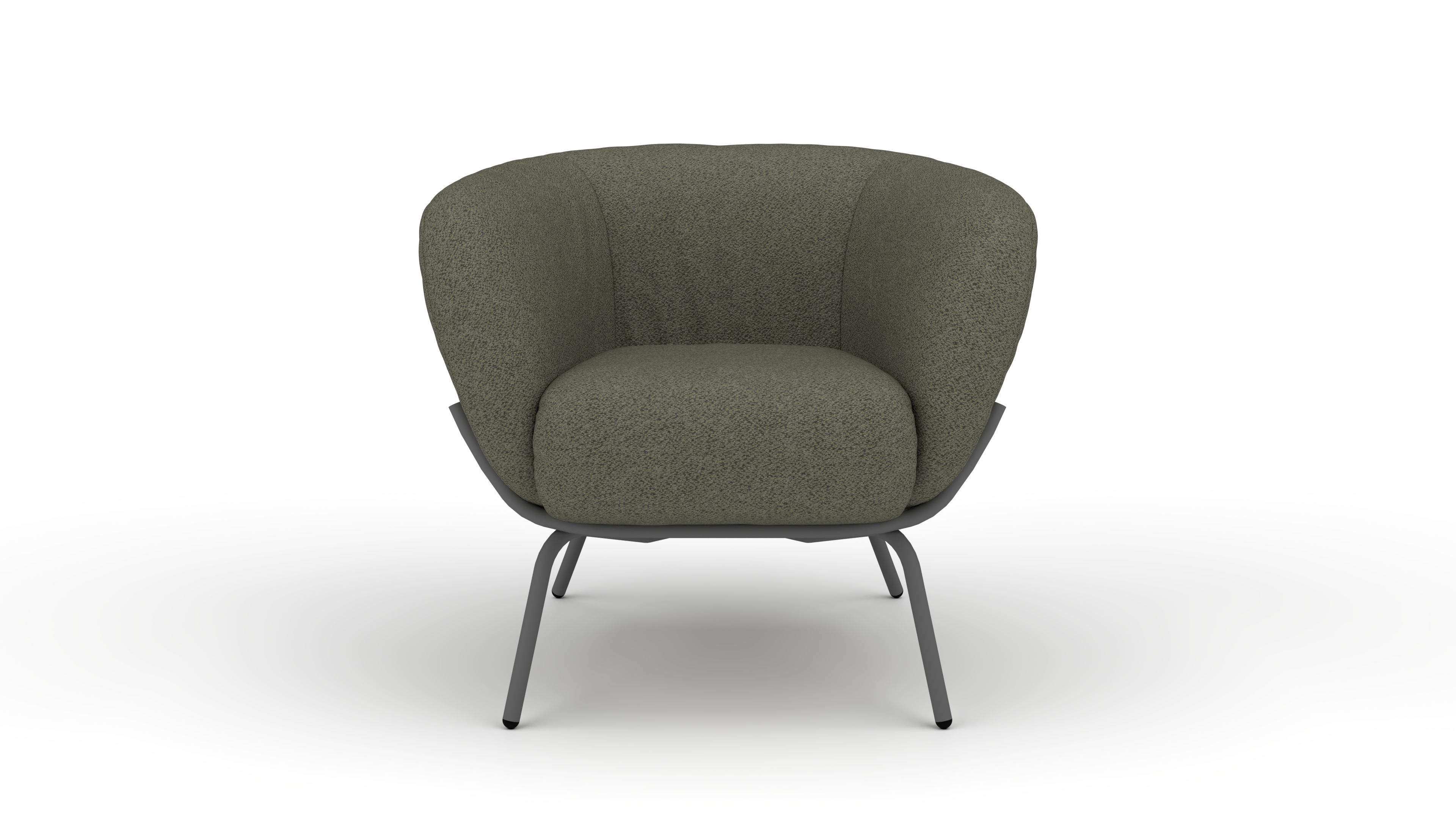 Sessel Neptune UrbanDesign / Farbe: Green / Bezugsmaterial: Stoff