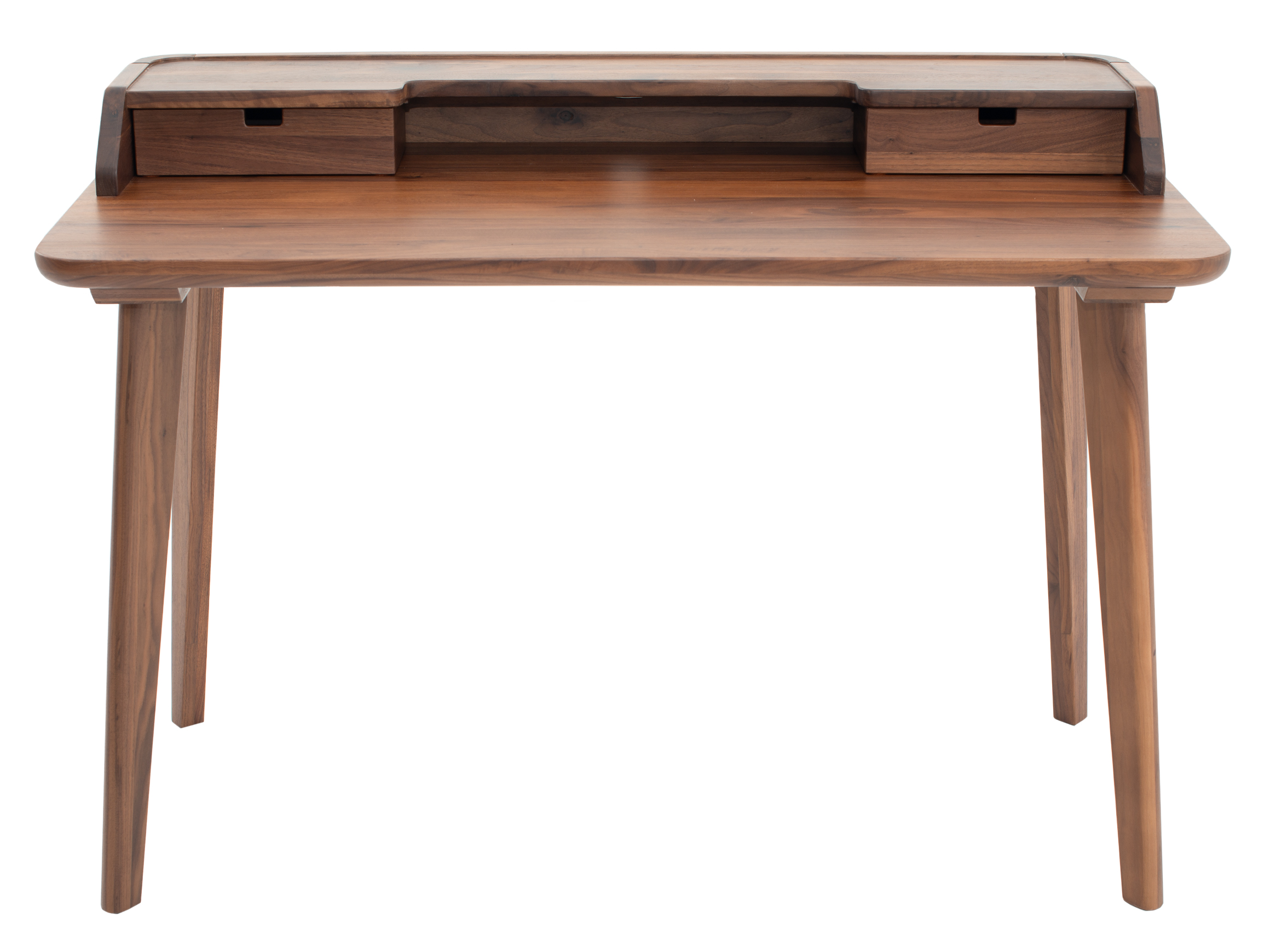 Schreibtisch Aska, Nussbaum Geölt, b 120 cm t 60 cm h 85 cm / Hasena