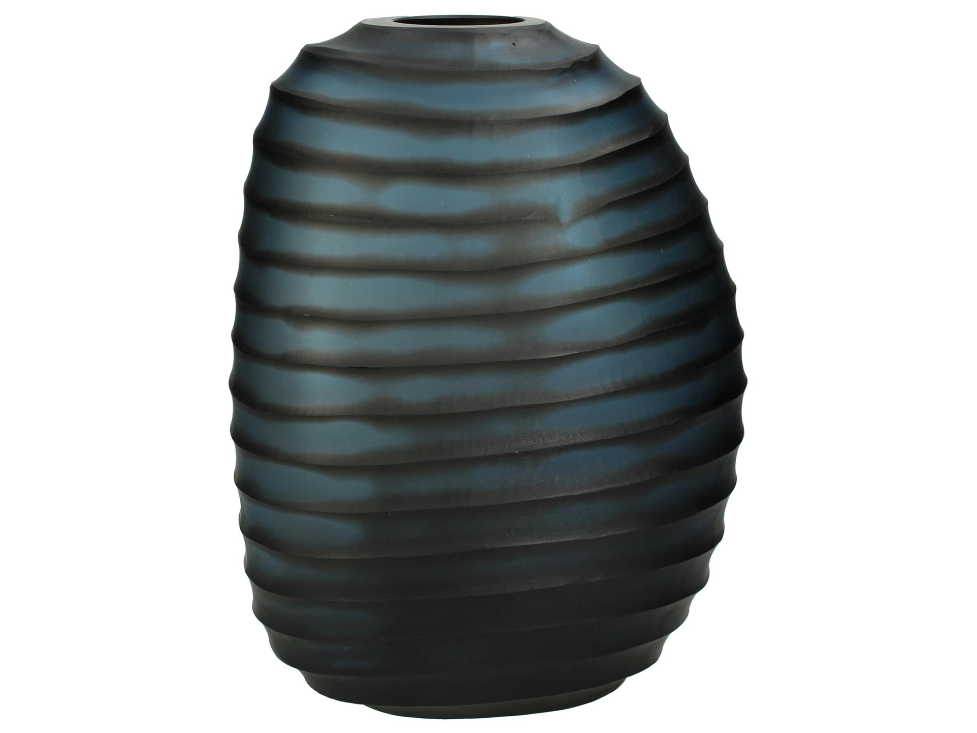 Vase Glas Dunkelblau B: 23 cm Kersten