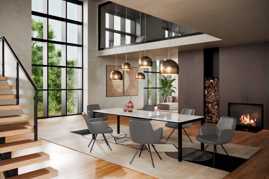 Table de salle à manger Prato Willisau / Dimensions du plateau (l x p) :140 x 95 cm