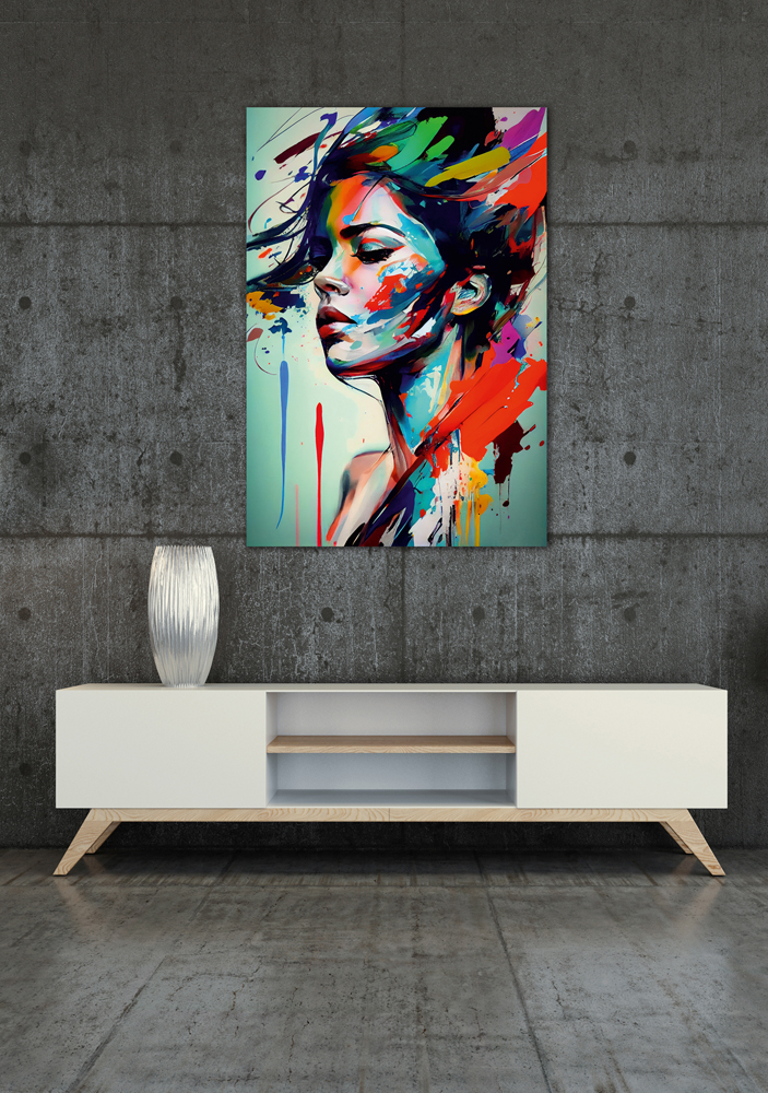 Acrylglasbild-Colour Splash-image LAND