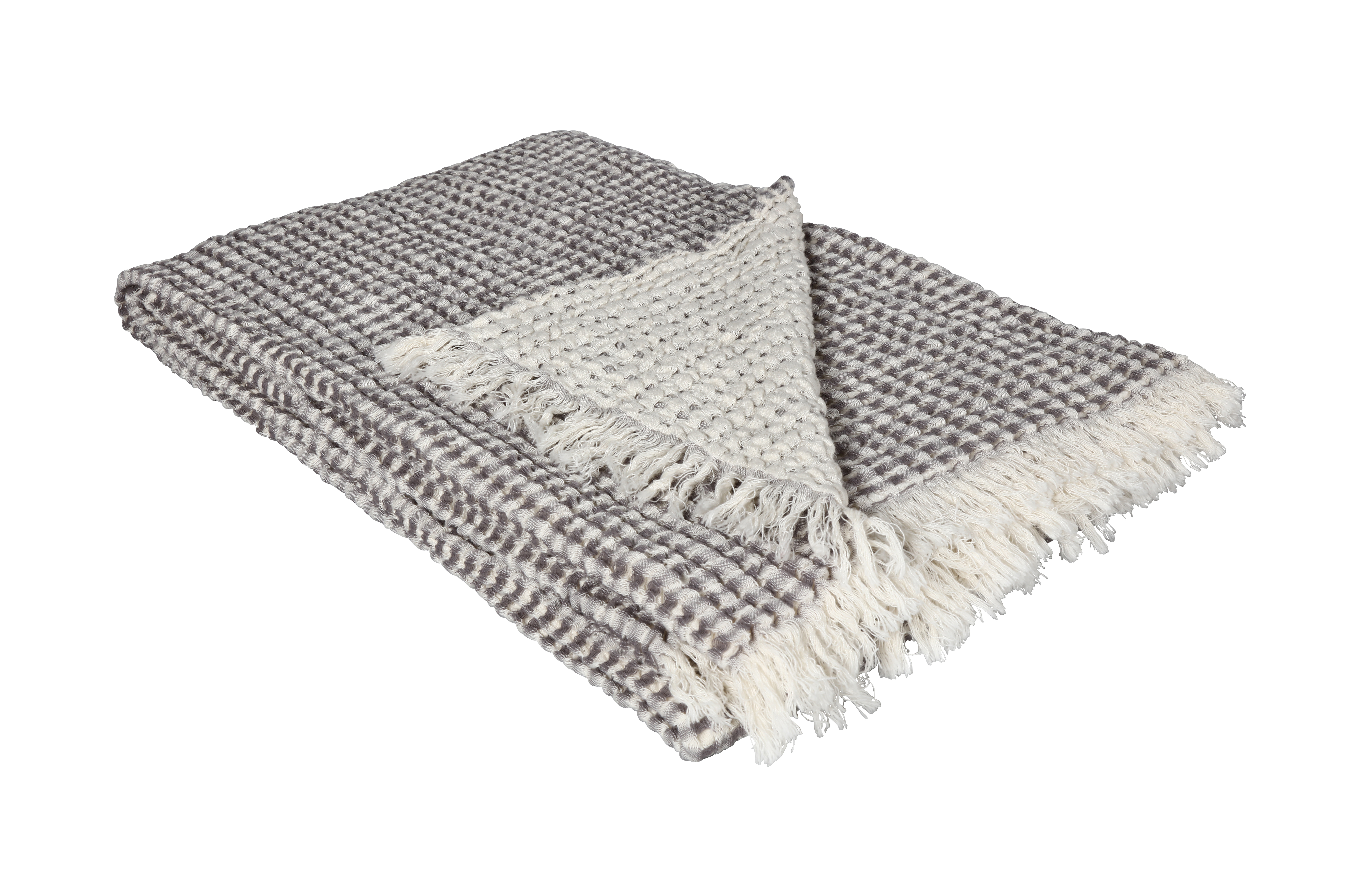 Plaid Antigua 130x200 cm Eskitex AG / Farbe: Silber