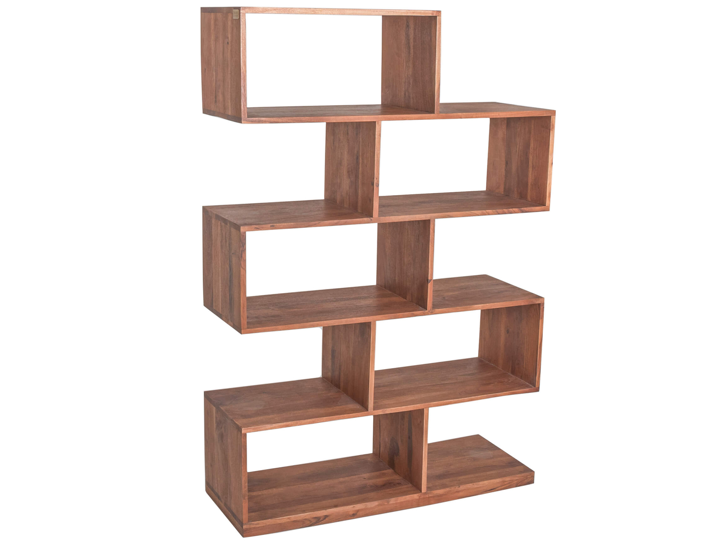 Regal Authentico Zick Zack 100x150 Kare / Farbe: Holzfarbig