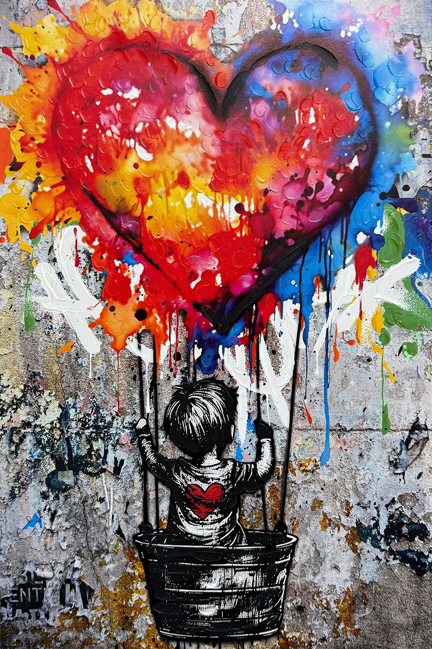 Gemälde-Love Balloon-image LAND