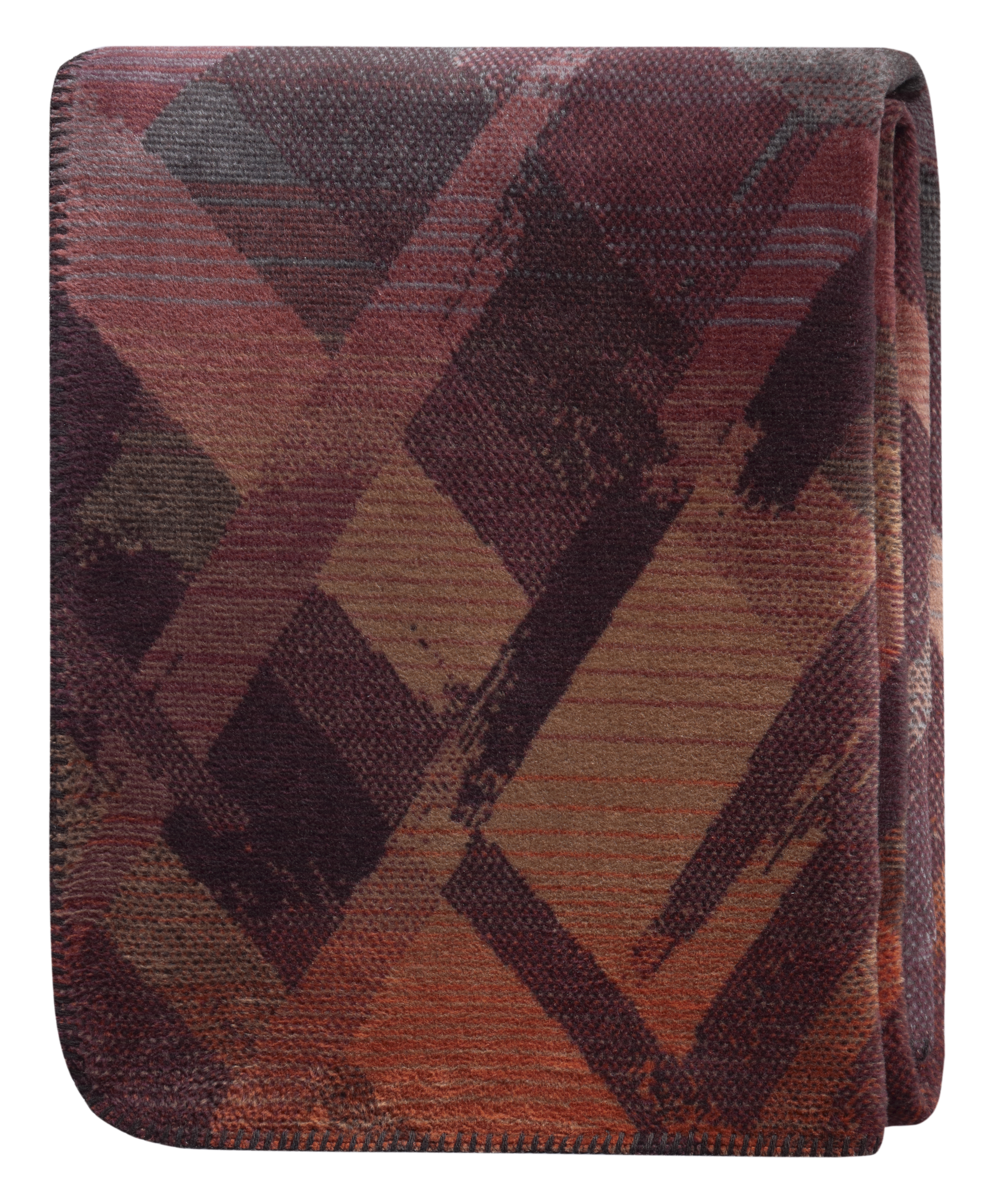 Plaid Orion Granet Glow rust Biederlack / Size: 150 x 200 cm