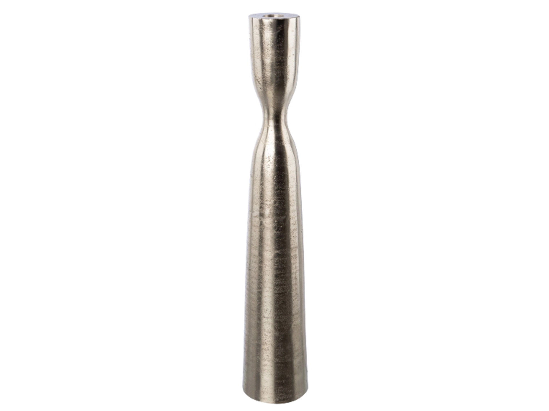 Kerzenständer Sveg Aluminium Silber H: 45 cm Gasper