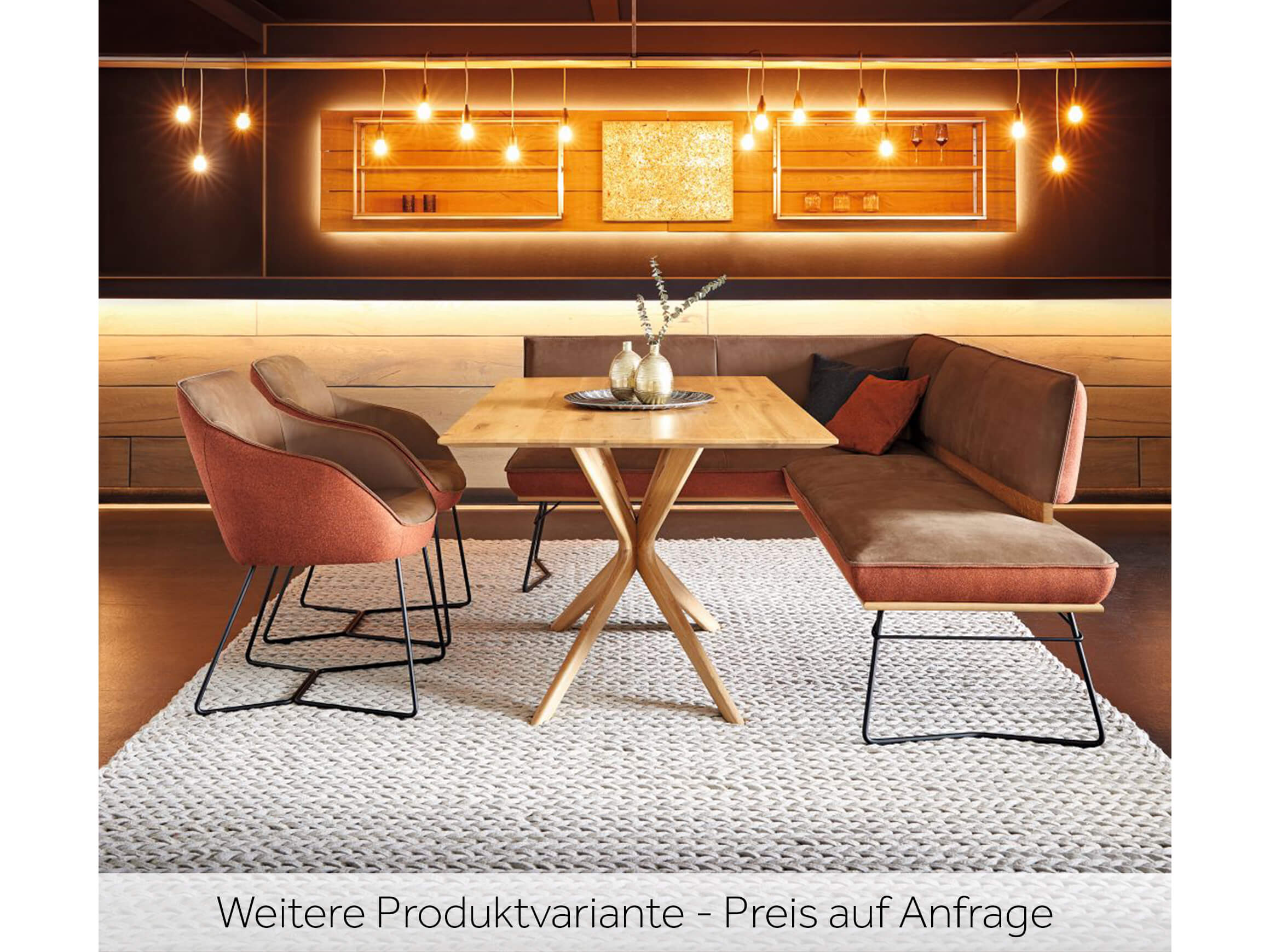 Armlehnstuhl Derek Koinor / Farbe: Orange / Bezugsmaterial: Leder