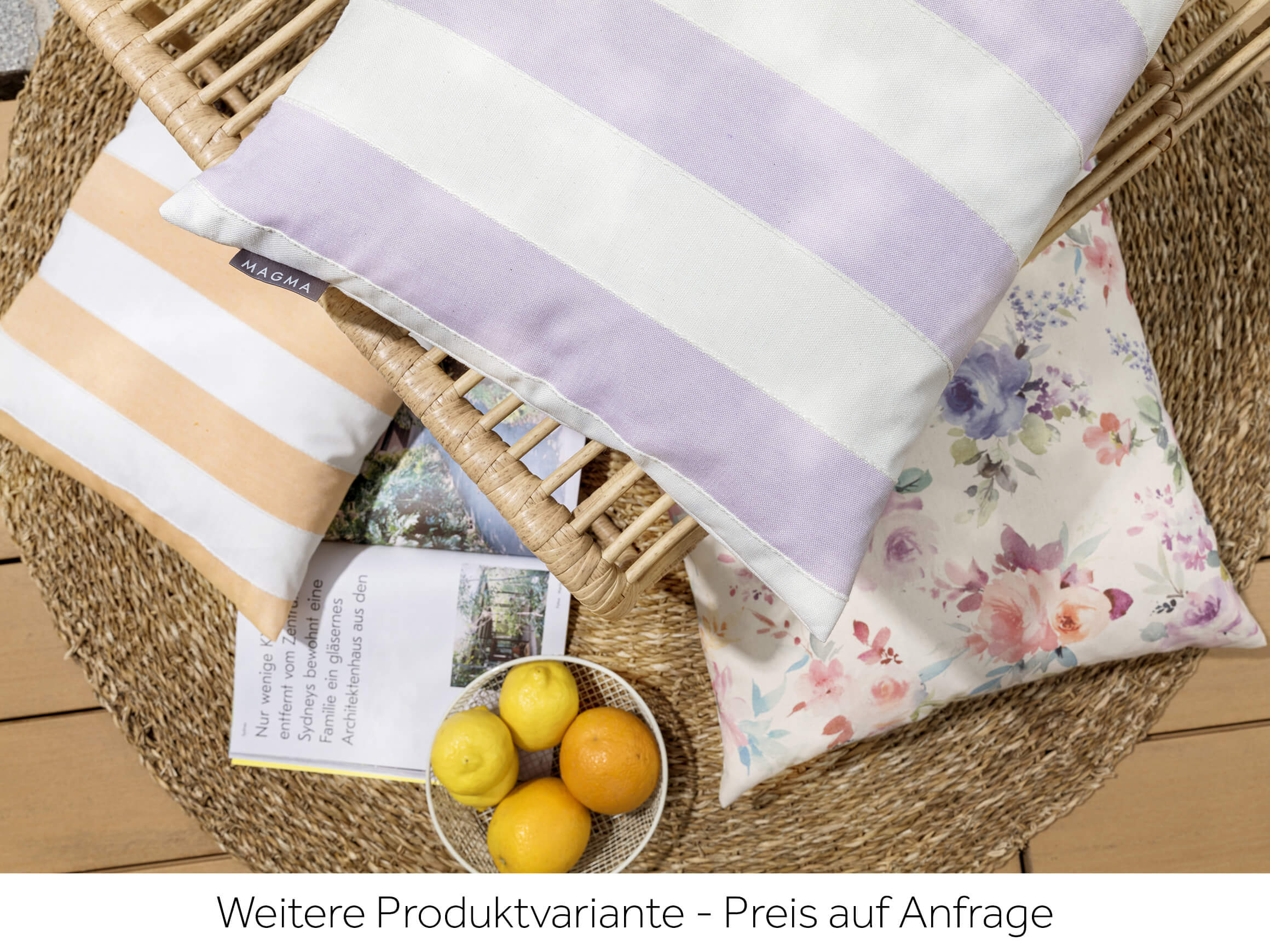 Kissenhülle Marlene Acqua 50x50 cm Magma