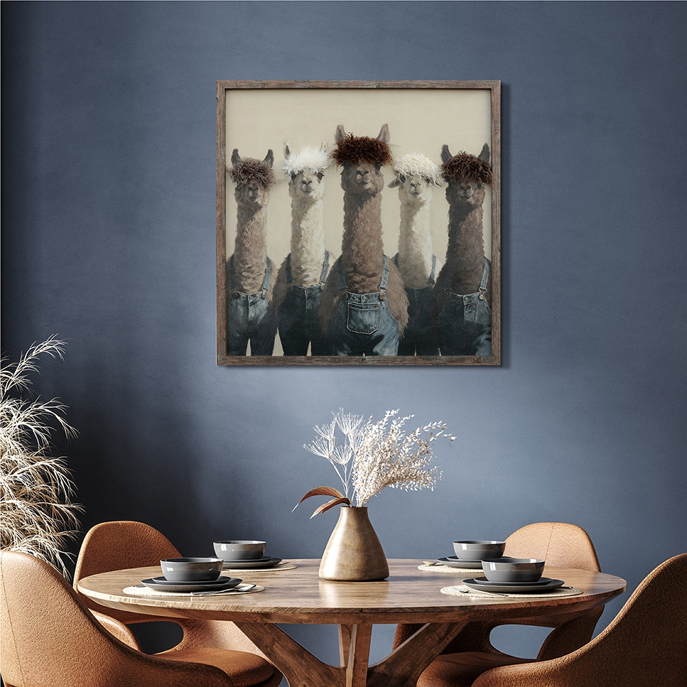 Gemälde-The Flufffather Alpaca Crew-image LAND