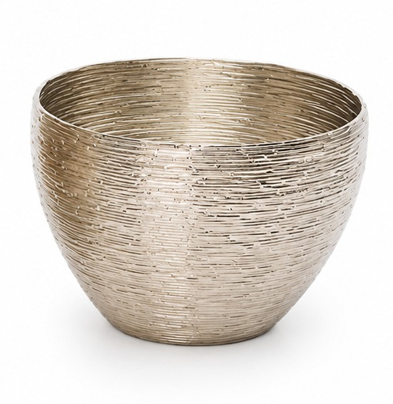 Decofinder Schale Schale Herkules, Edelstahl Silber Klein Grau | Schubiger Möbel