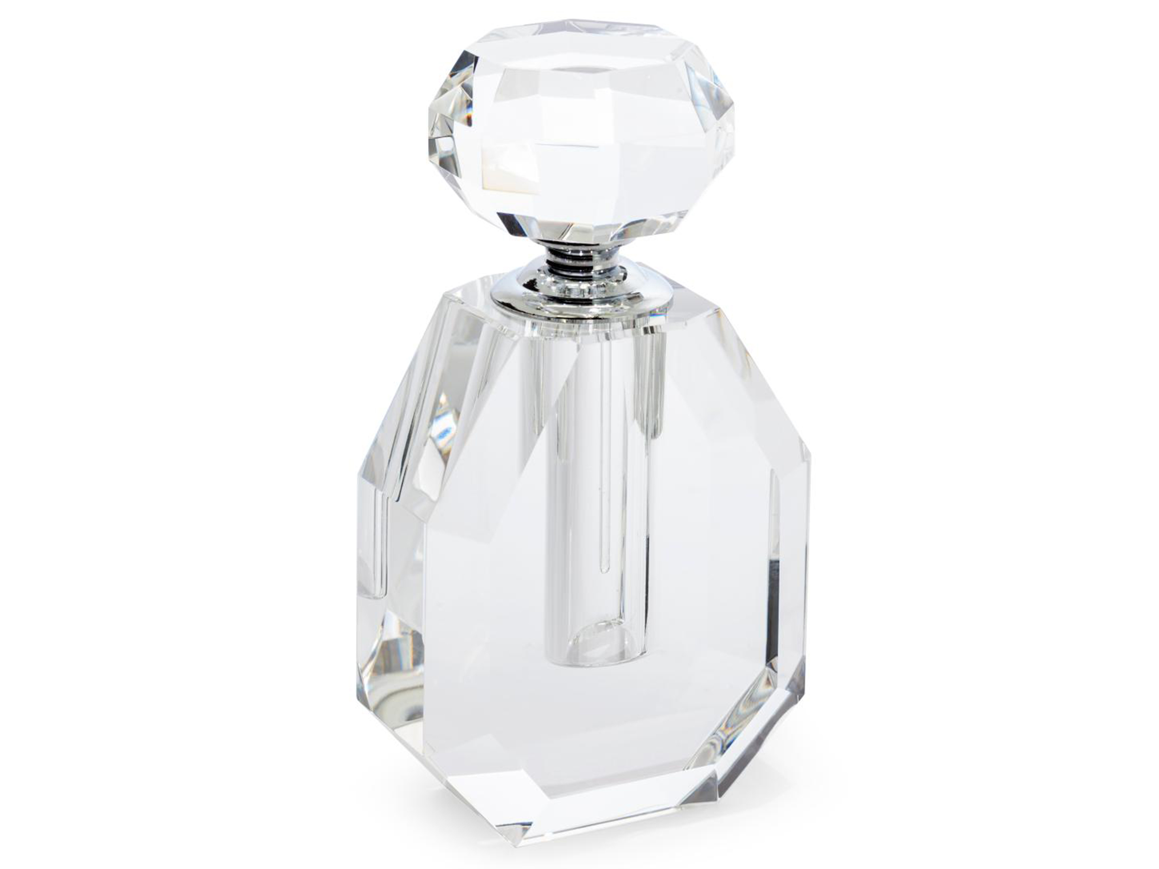 Parfum Flakon Romeo Kristallglas Grau H: 18 cm Abhika