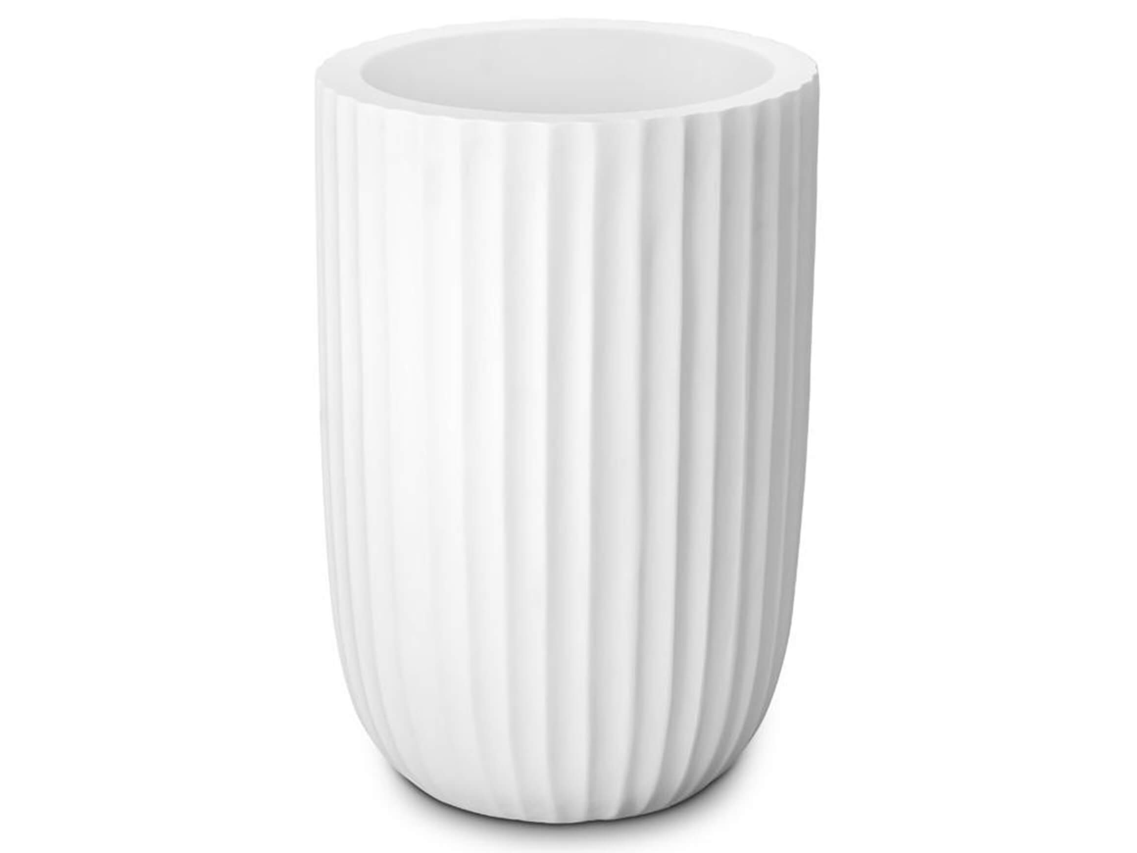 Abhika Vase Venus Weiss Matt H: 50 cm Weiss | Schubiger Möbel