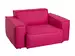 Sessel Udon Candy / Farbe: Fuchsia / Bezugsmaterial: Leder