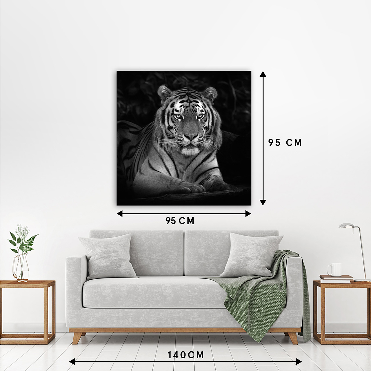 Canvas-Imposanter Tiger-image LAND
