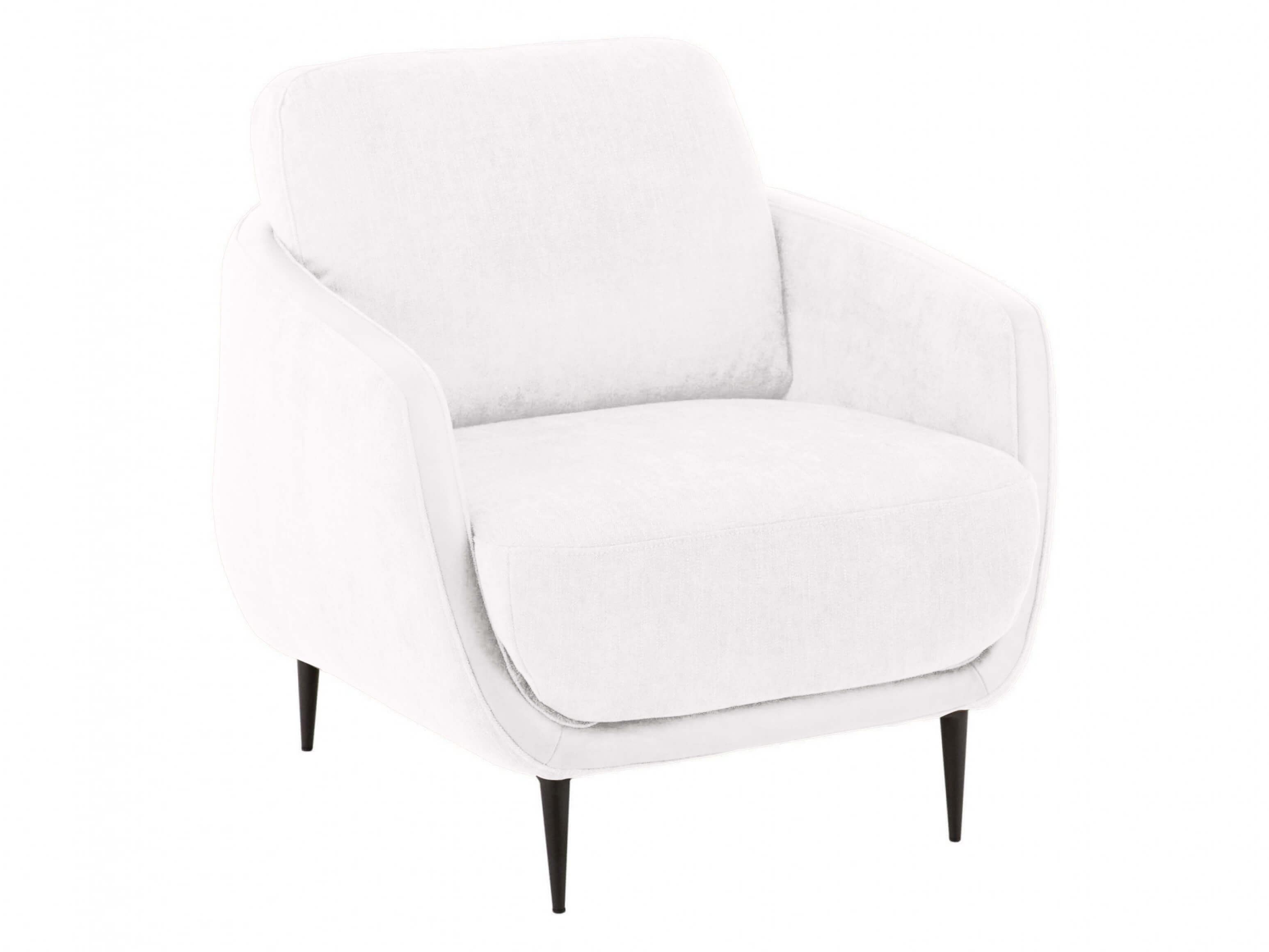 Lima Basic Candy armchair / Colour: Bianco / Material: Basic leather