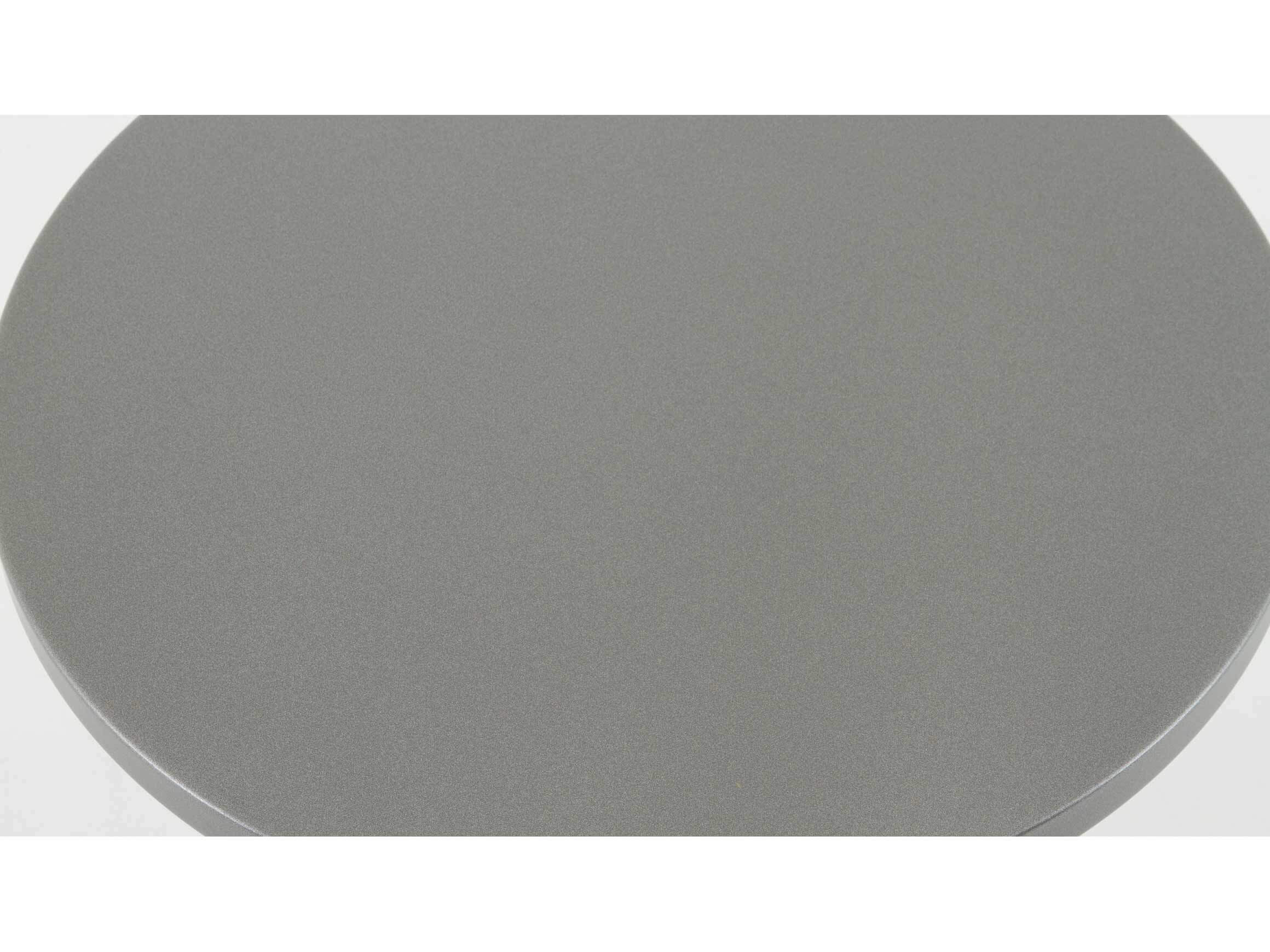 Metall-Beistelltisch Pix Rund Schaffner / Farbe: Alusilber