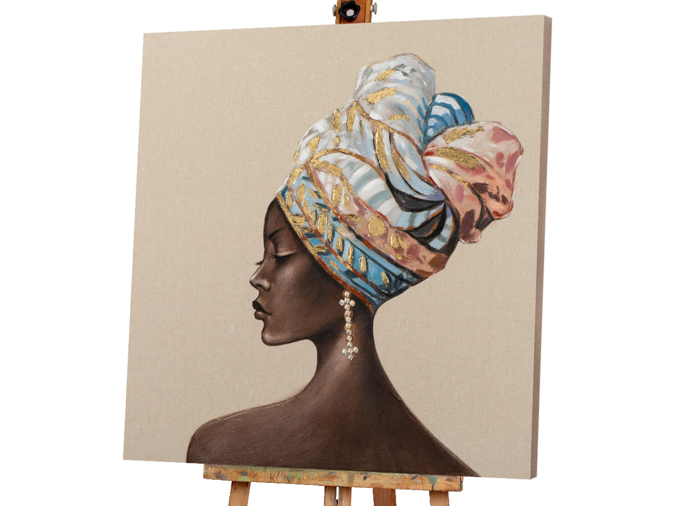 Bild Dunkle Schönheit mit Buntem Turban 2 image LAND