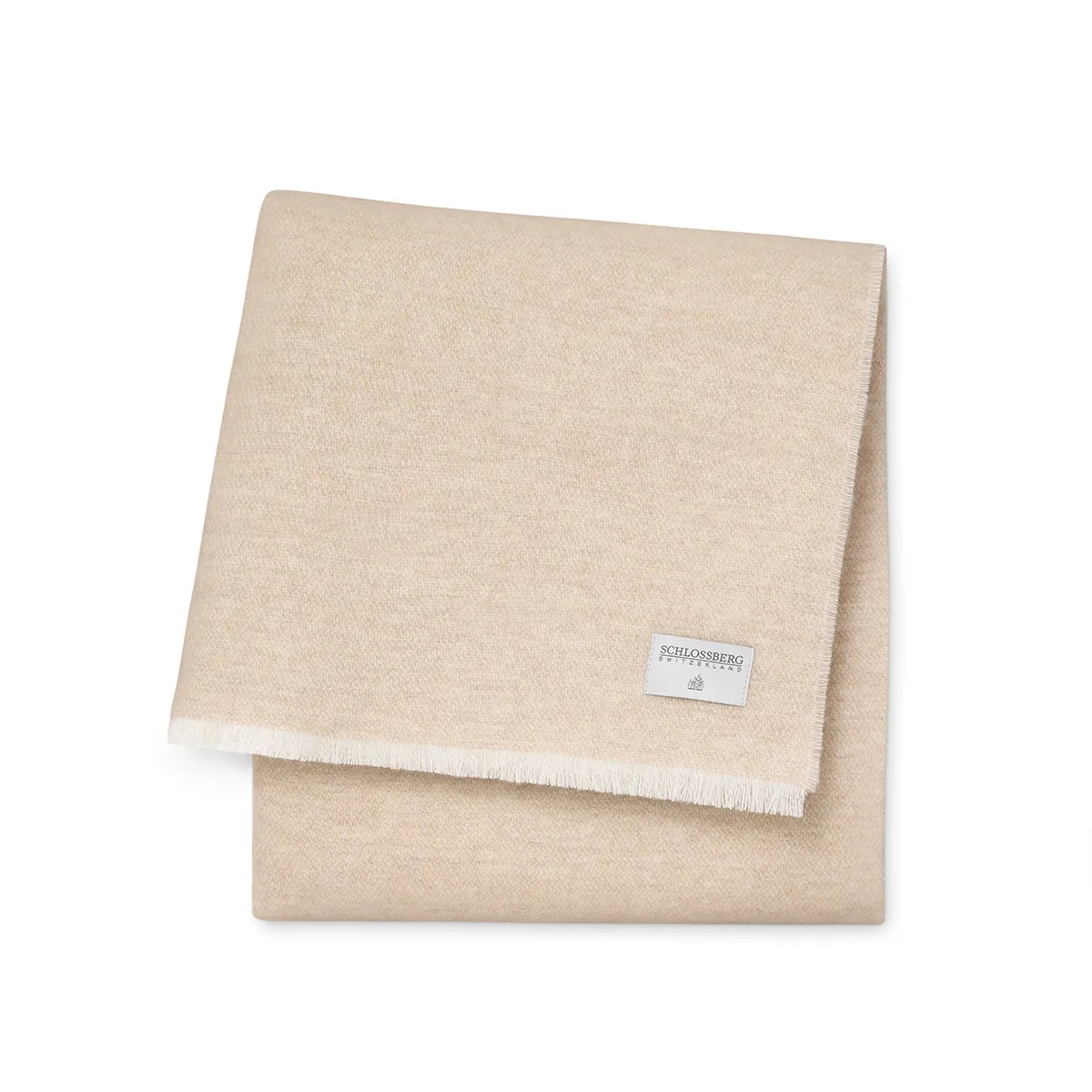 Plaid Dina 130x200 cm von Schlossberg / Farbe: Beige