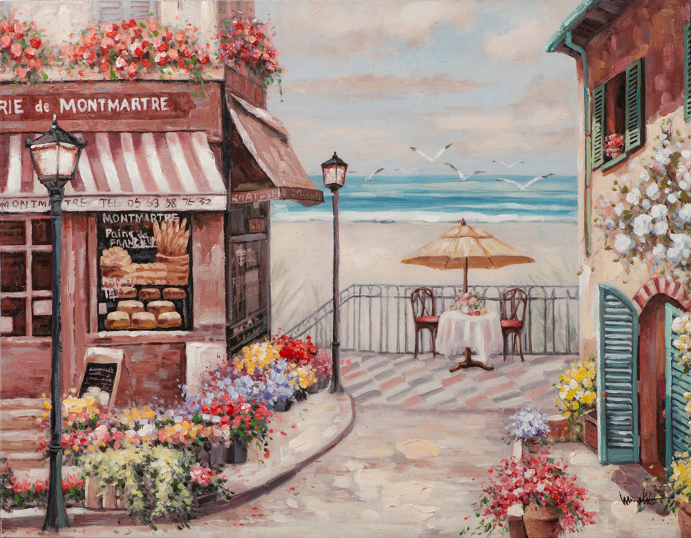 Gemälde-Strandcafé-image LAND
