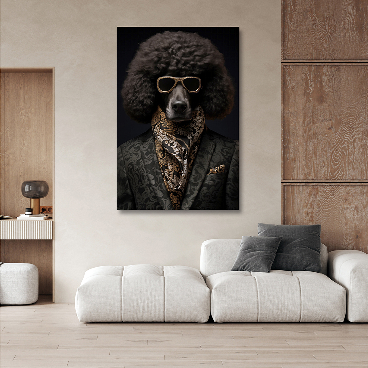 Canvas-Stylish Pudel-image LAND