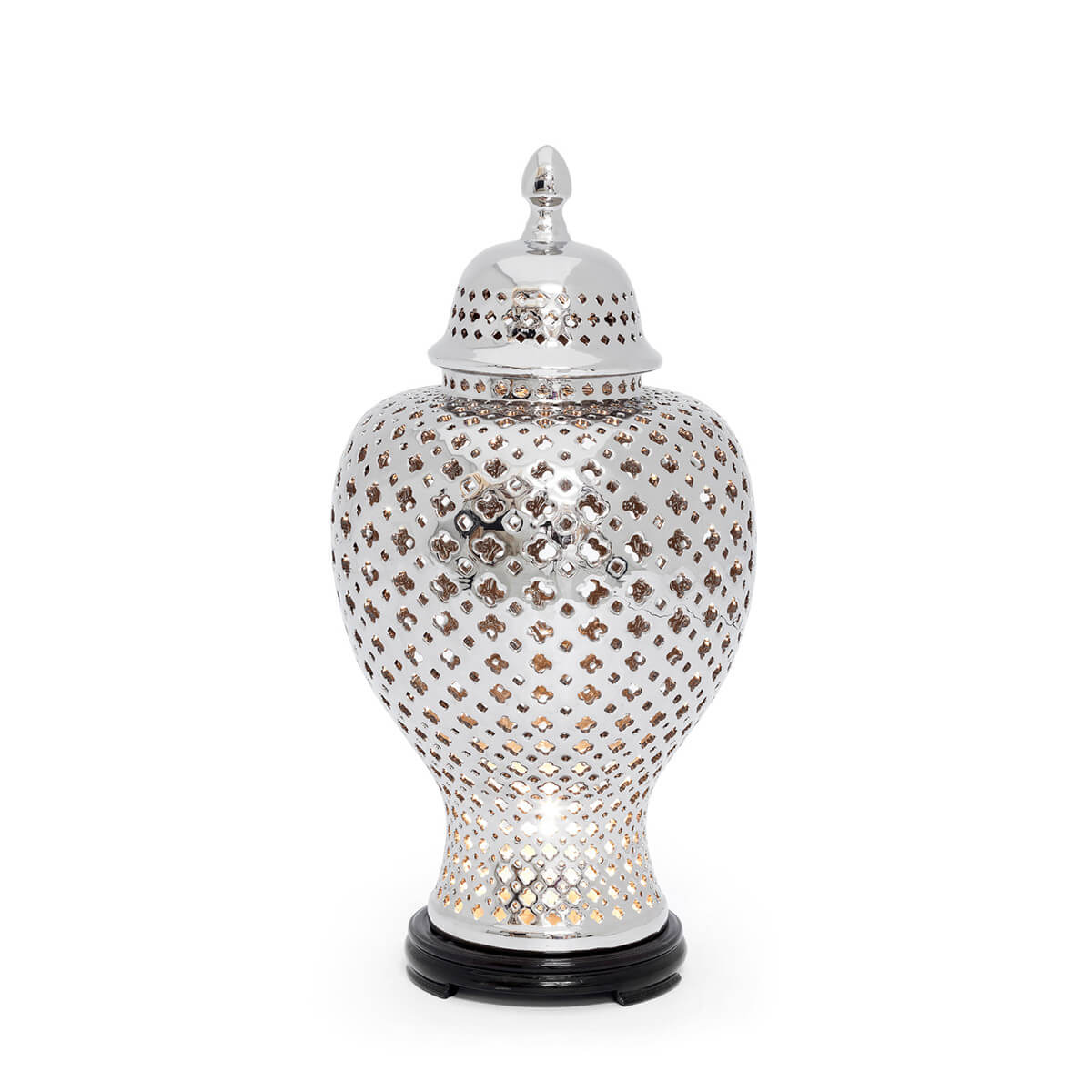 Tischleuchte Micha H: 61 cm Abhika / Farbe: Silber