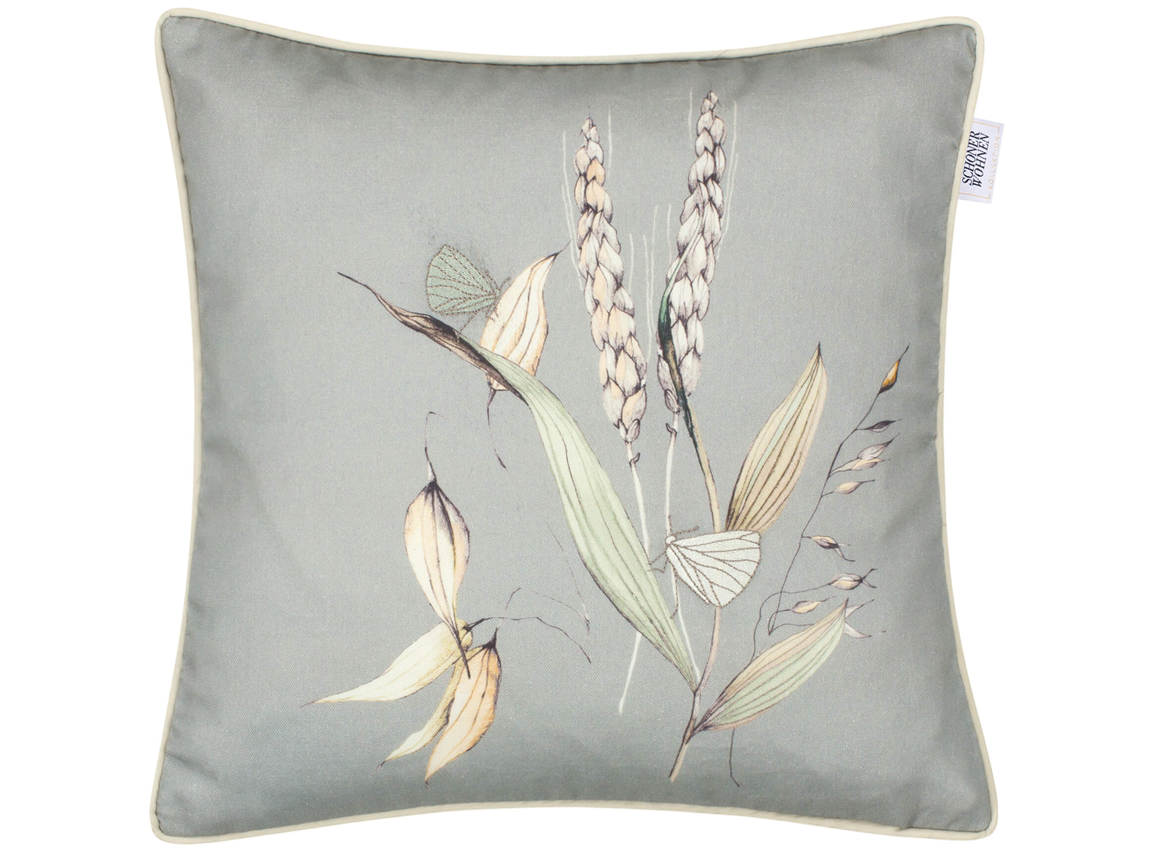 Stoeckel & Grimmler Kissenhülle Grainfield, Salbei 38x38 cm Grün | Schubiger Möbel