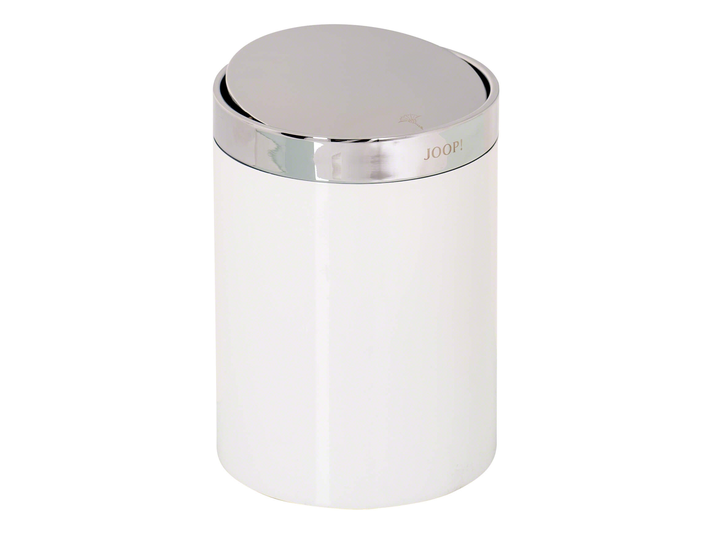Badeimer Joop!, Weiss Lackiert, Schwingdeckel