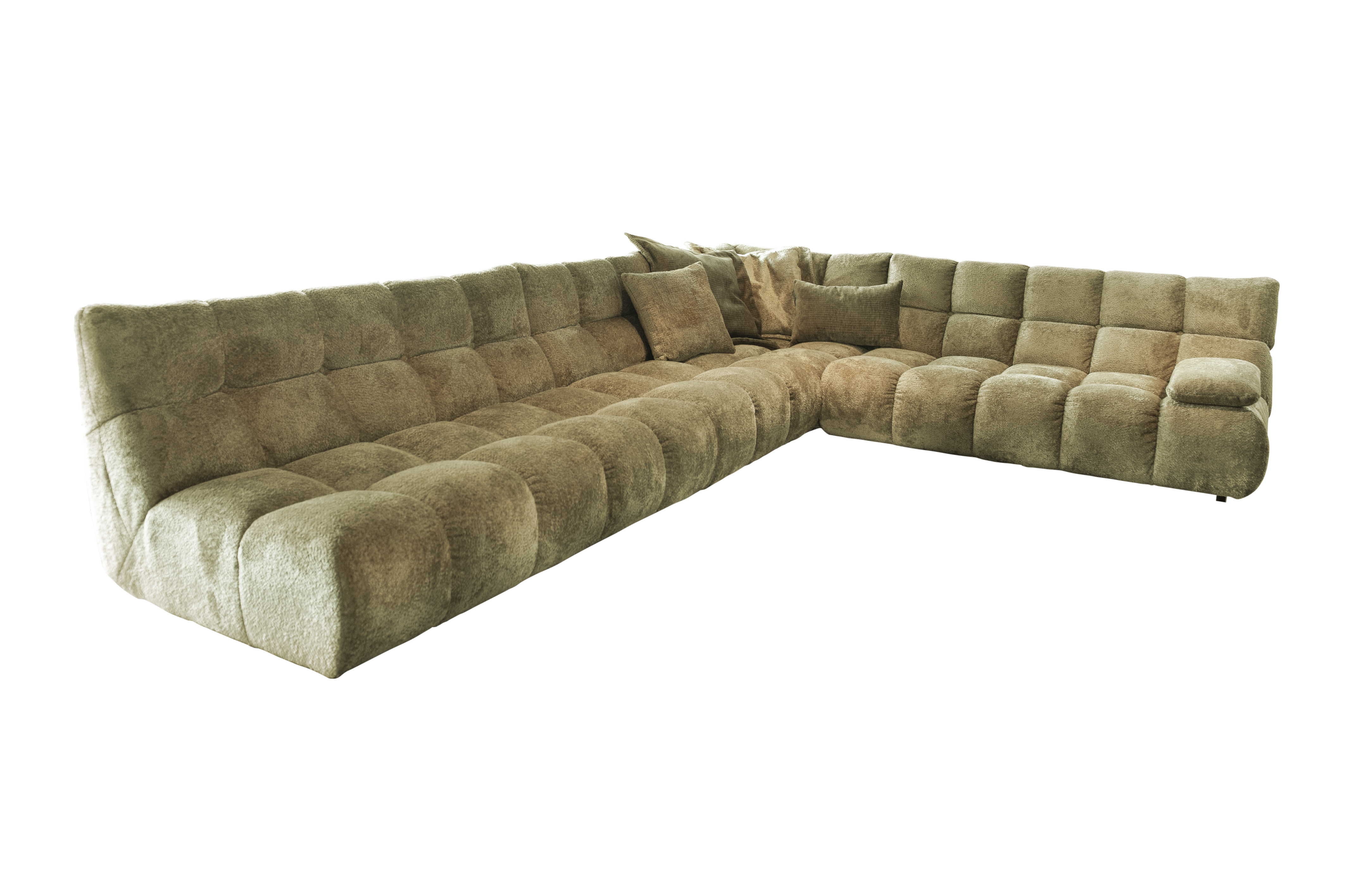 Ecksofa Ghost Candy / Farbe: Gold