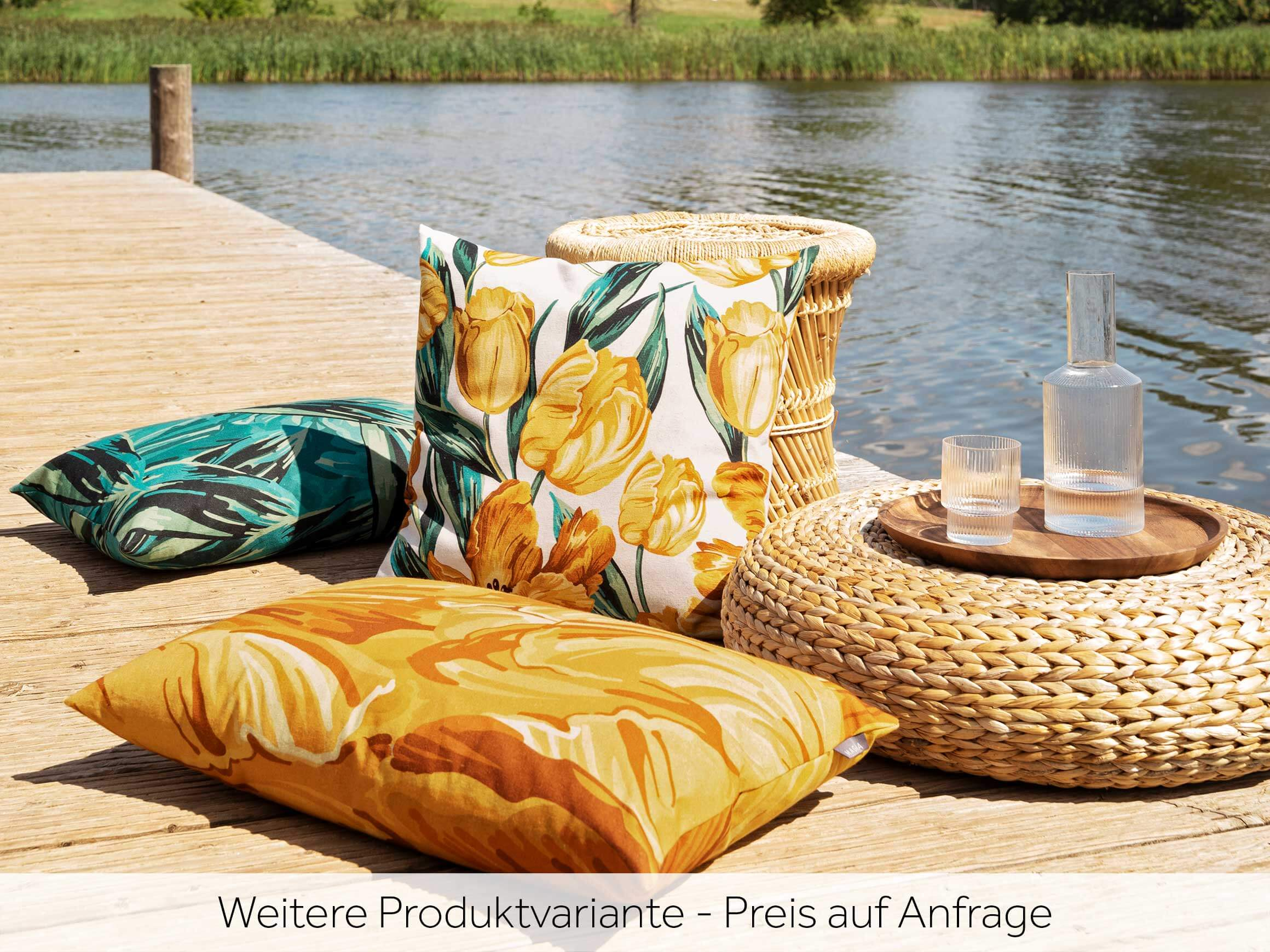 Kissenhülle Tulipa Petrol B: 40 cm Magma