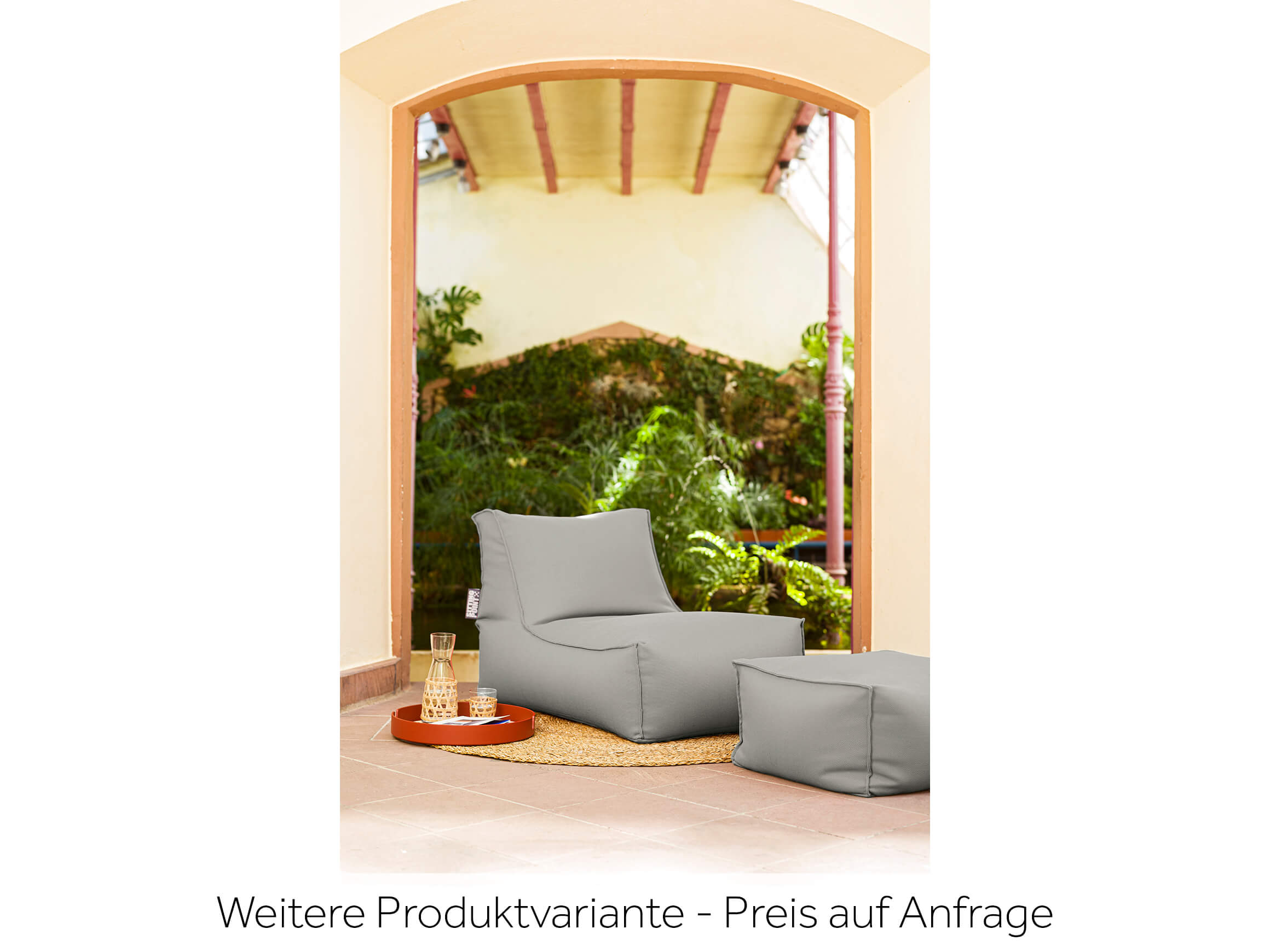 Outdoor-Sitzsack Korfu Roll Magma