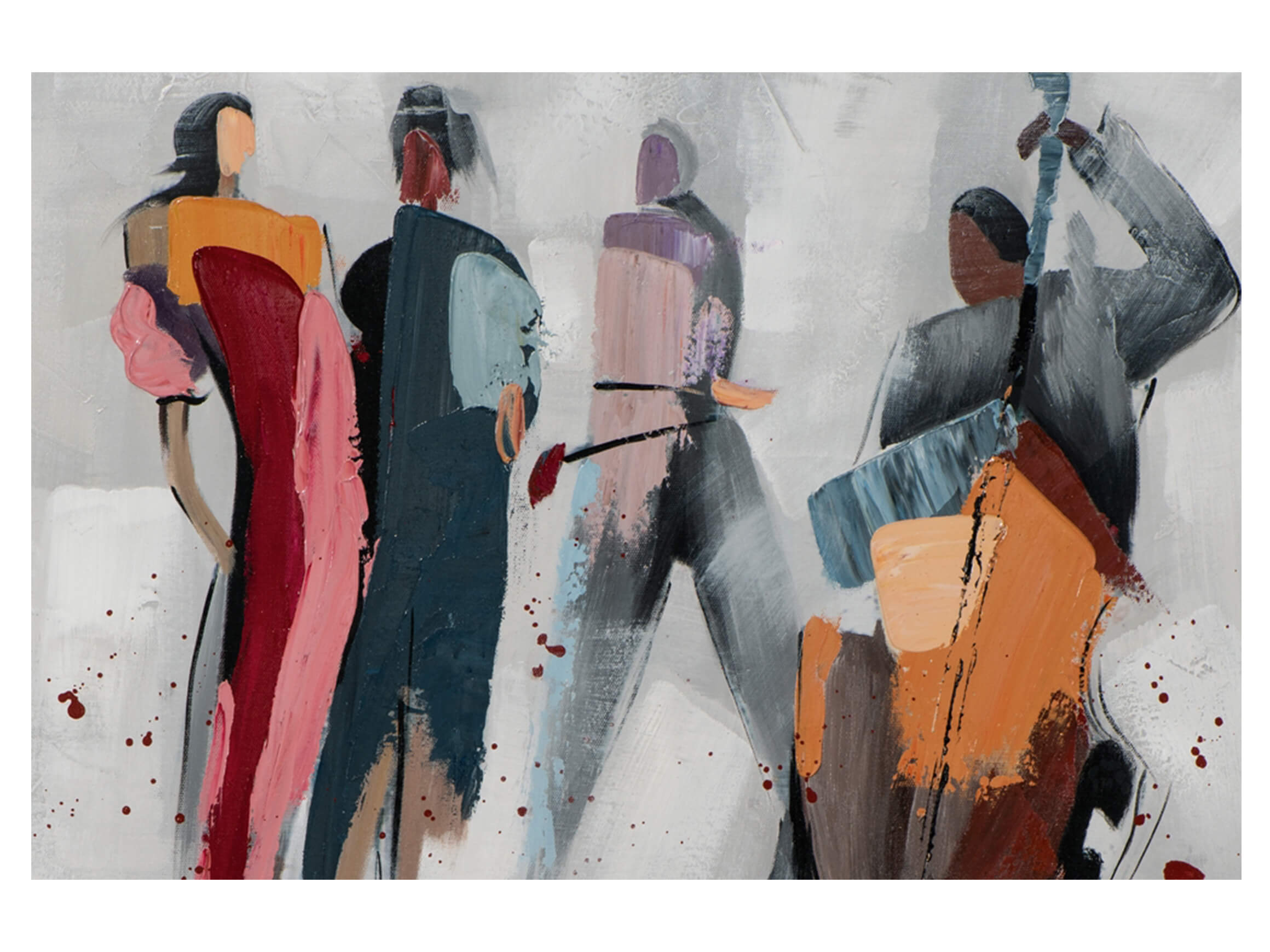 Bild mit Rahmen Cellospieler mit Zuschauern image LAND