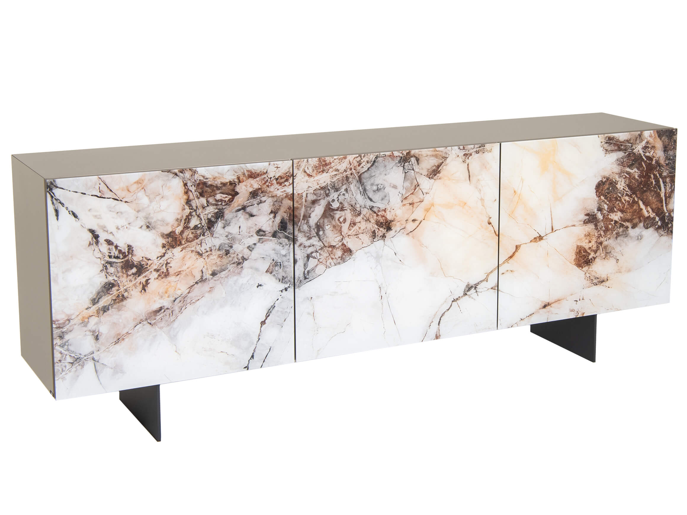 Kredenz Focus Cattelan / Farbe: Marmor Titan