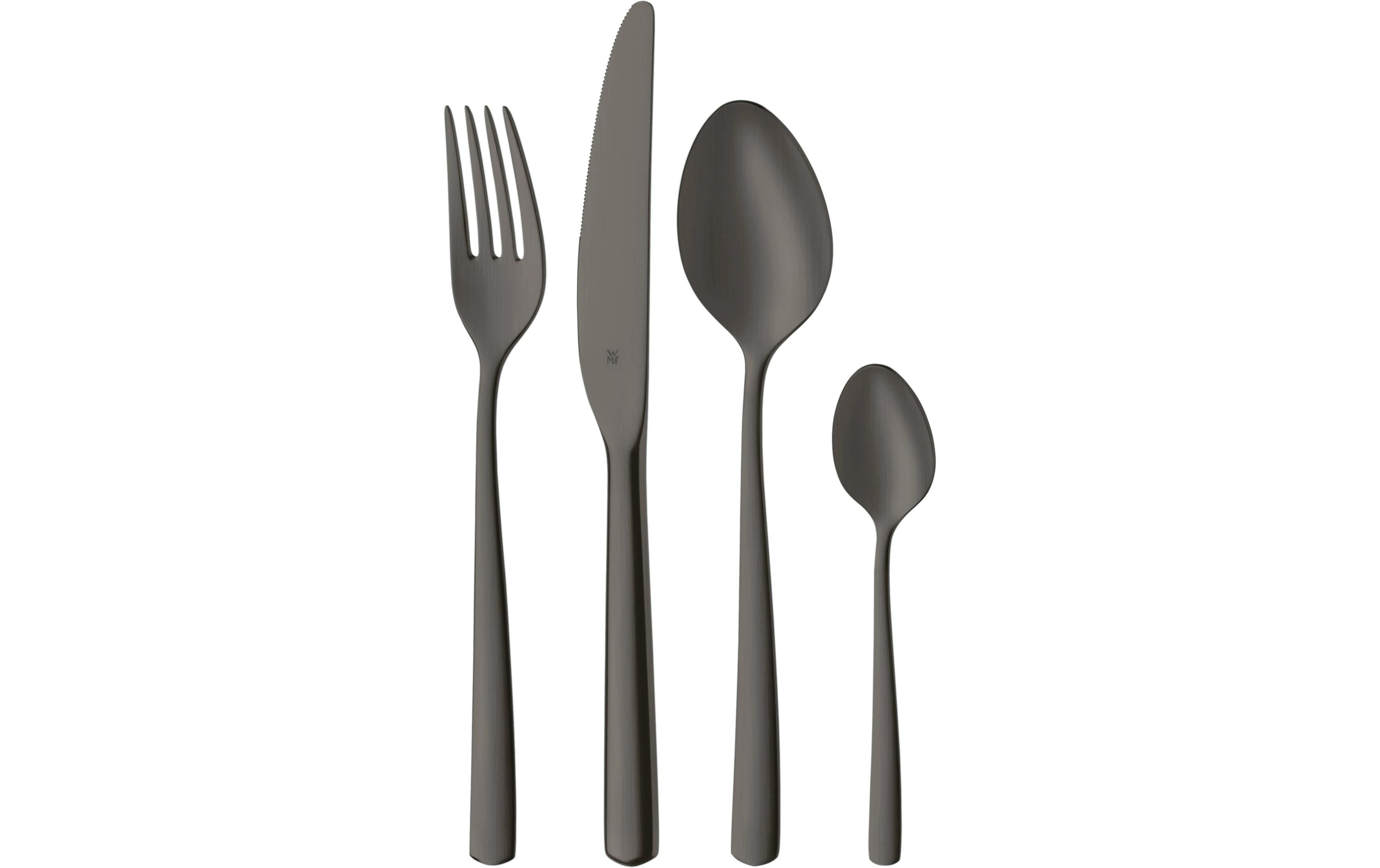 Besteck-Set Boston, 24-teilig, Dunkelgrau von WMF / Farbe: Dunkelgrau