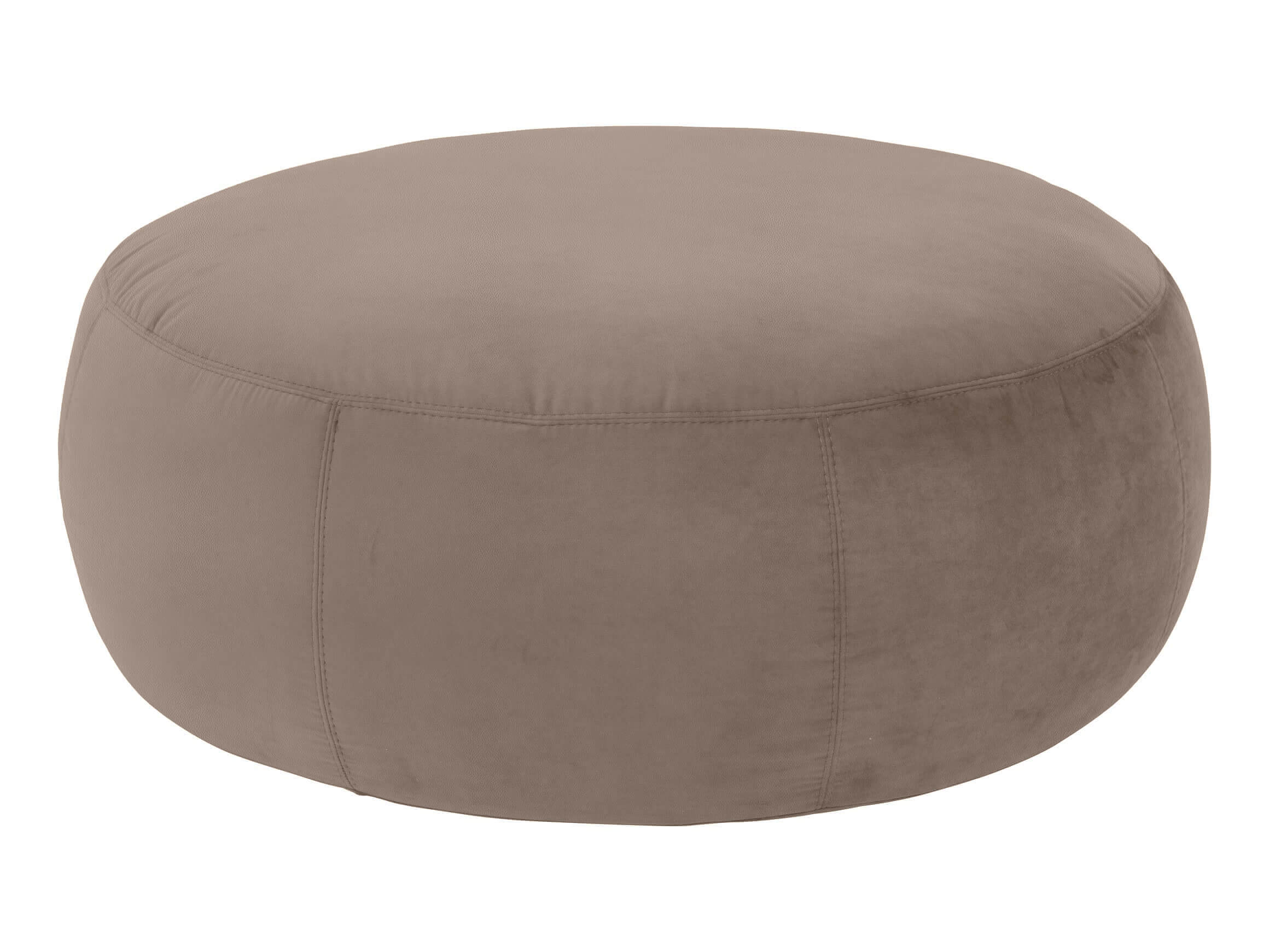 Hocker Annabelle Basic D: 105 cm Candy / Farbe: Asphalt / Material: Leder Basic