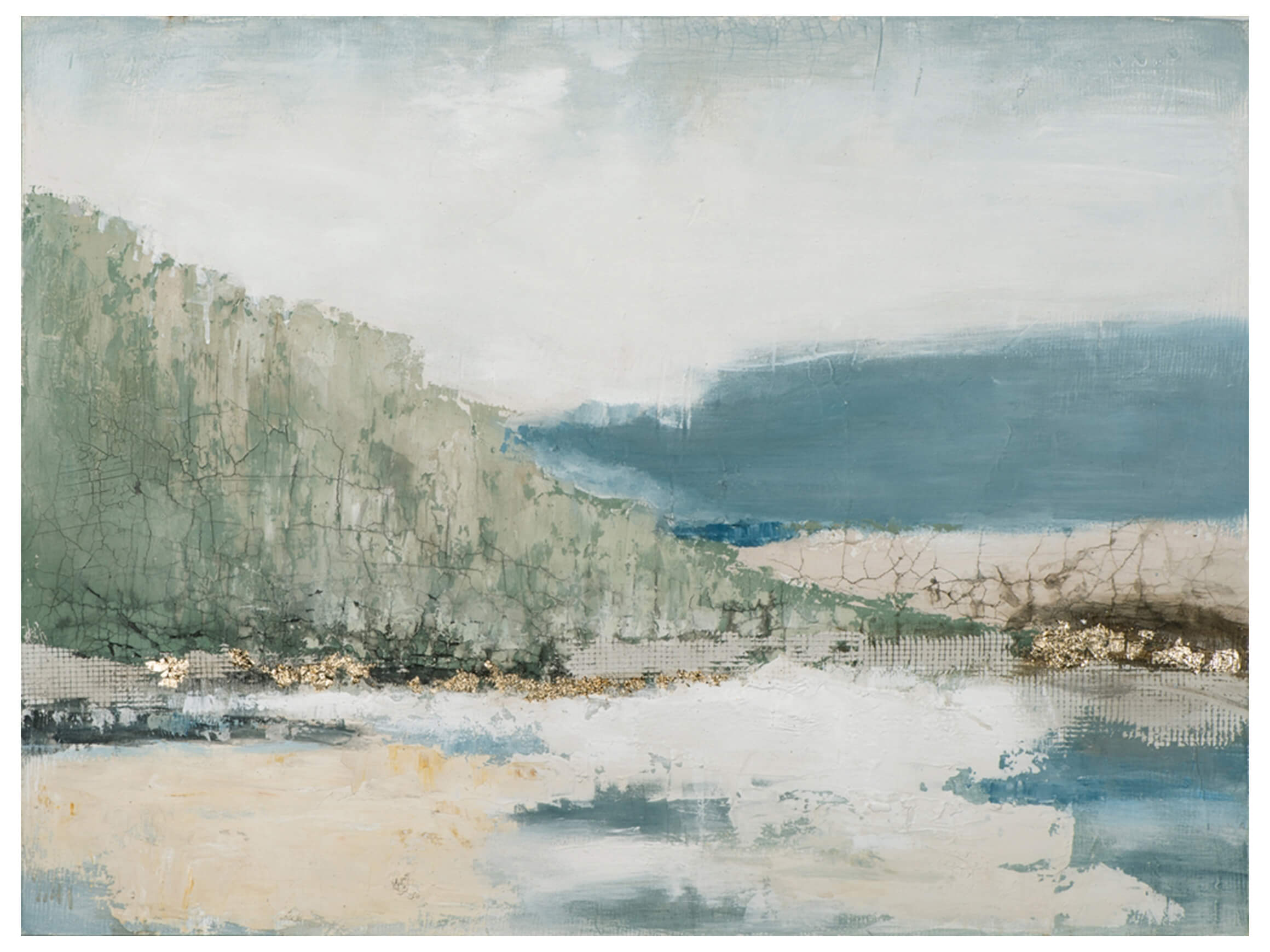 Bild Küstenlandschaft mit Wald und Bergen image LAND