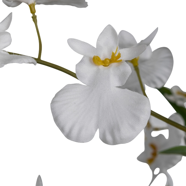 Kunstpflanze Orchidee im Topf, Weiß H: 98 cm Gasper