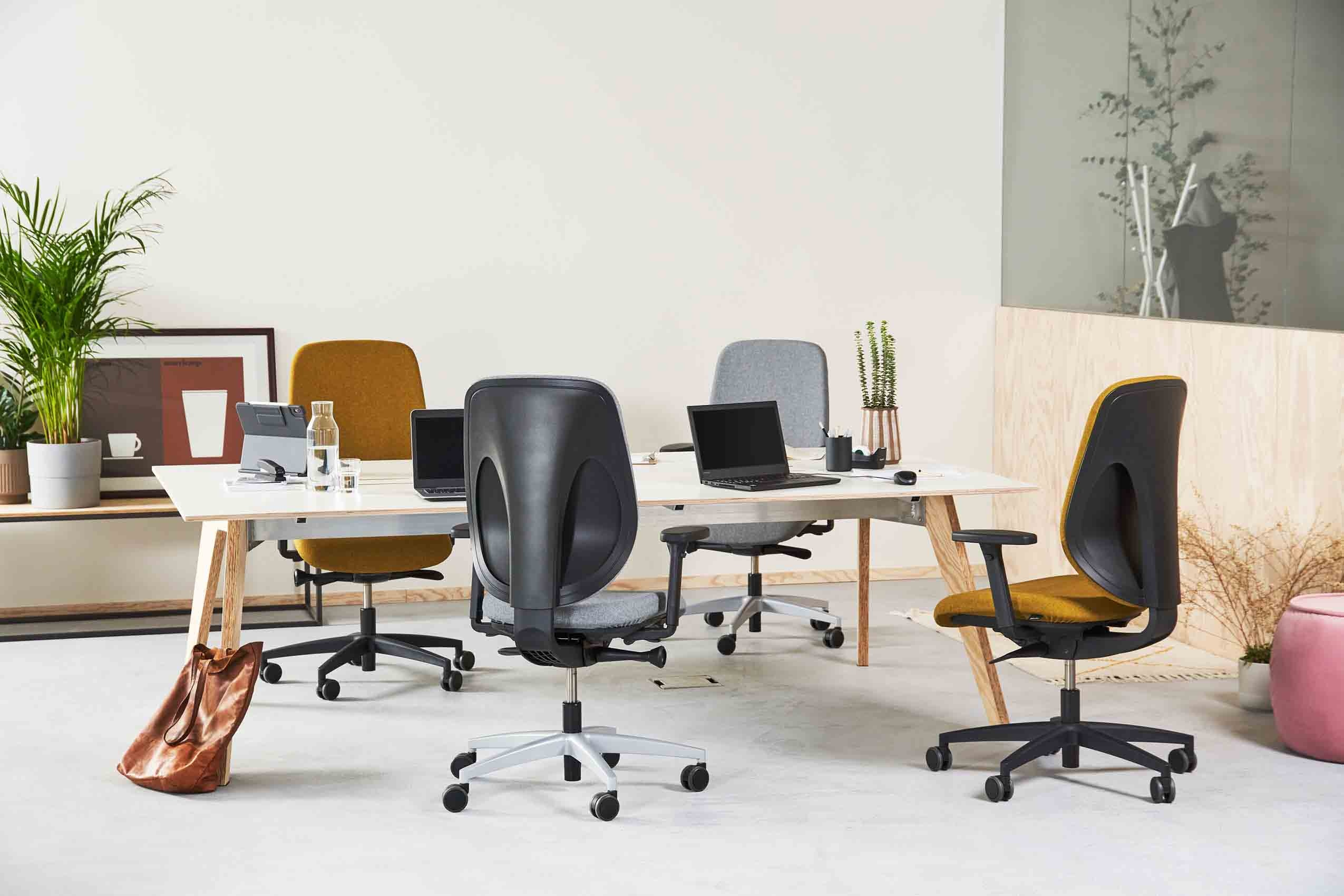 Bürostuhl Giroflex 353 Hc, Stoff, Kunststoff, b 70 cm t