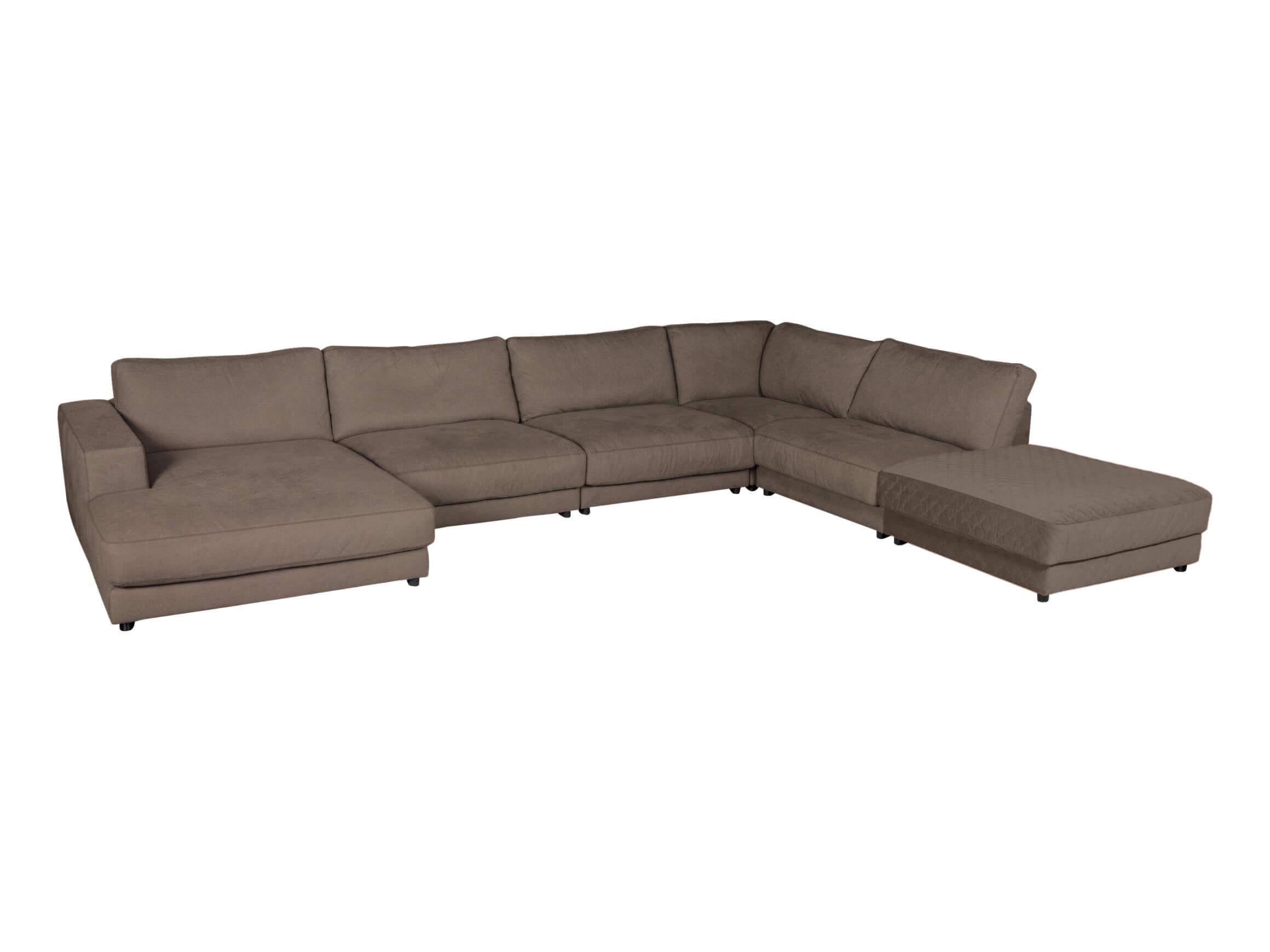 Ecksofa Havanna Basic Candy / Farbe: Asphalt / Material: Leder Basic