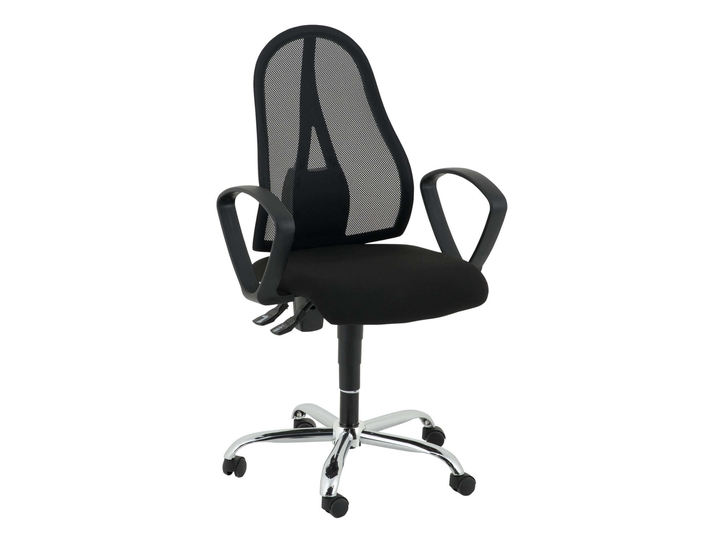 Bürostuhl Otto, Schwarz, Höhenverstellbar, b 50 cm t 60